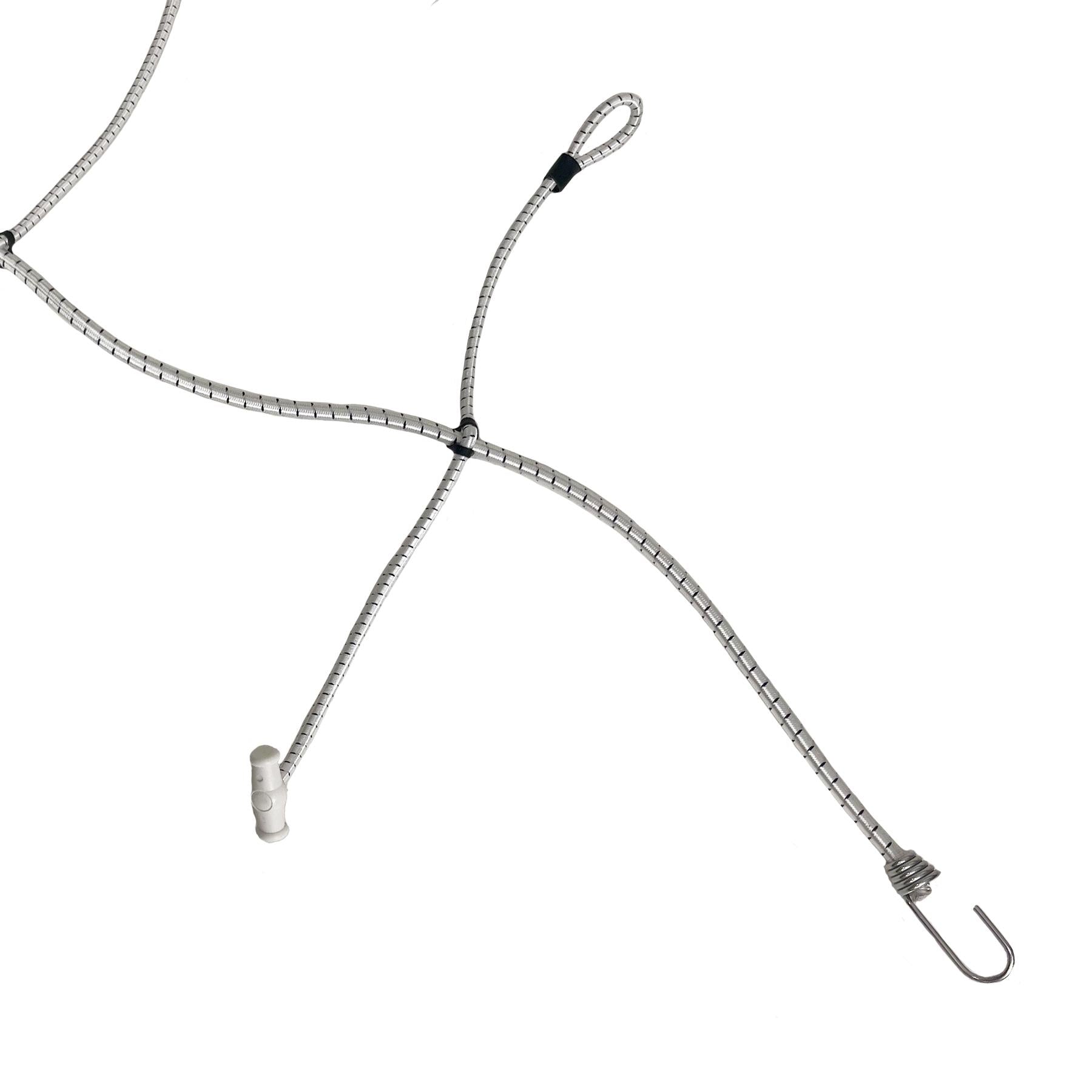Attaches élastiques pour voile de voilier, mât de yacht, 8 mm par 2 m
