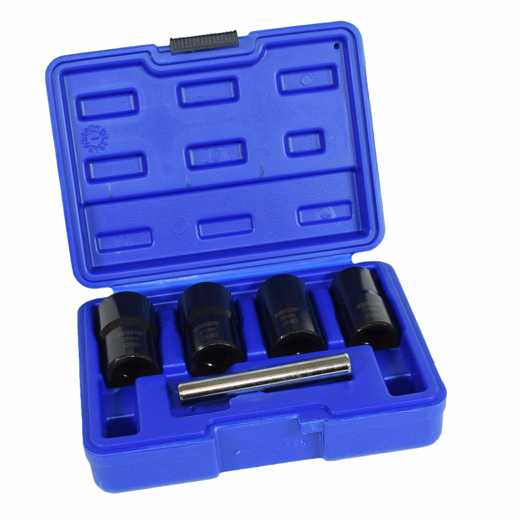 Lot de 5 douilles torsadées 1/2" pour enlever les écrous de roue cassés 17 mm - 22 mm