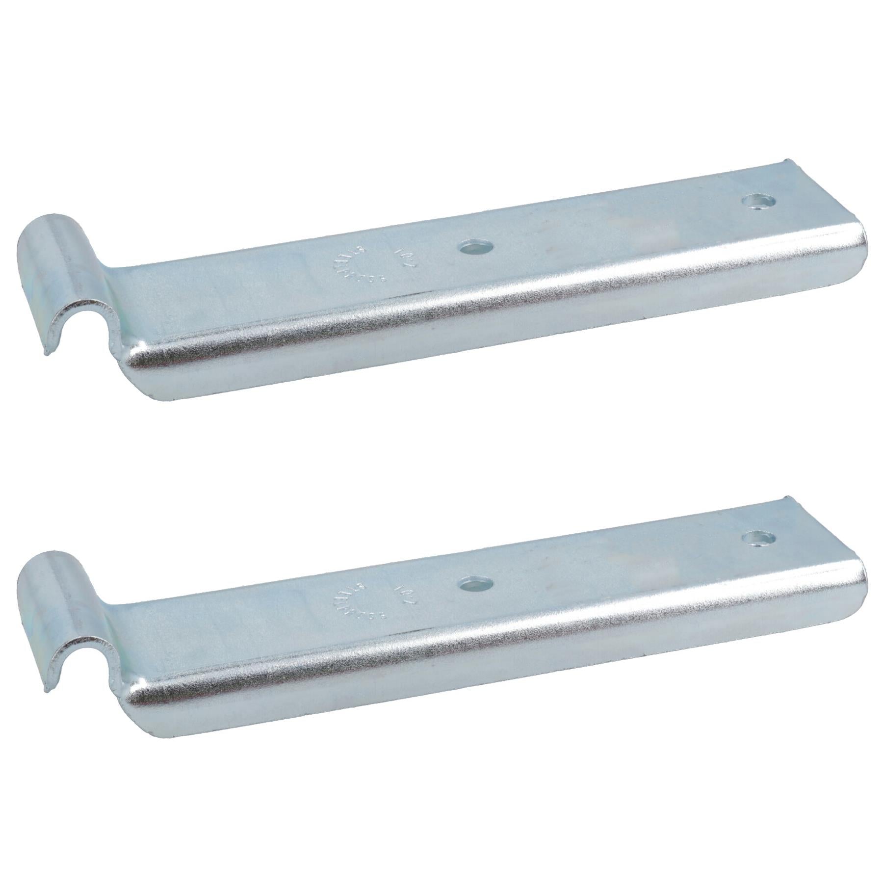 Anhänger-Haltehaken, lang, über der Mitte verriegelbar, 126 mm x R3,5, 280 kg Tragkraft