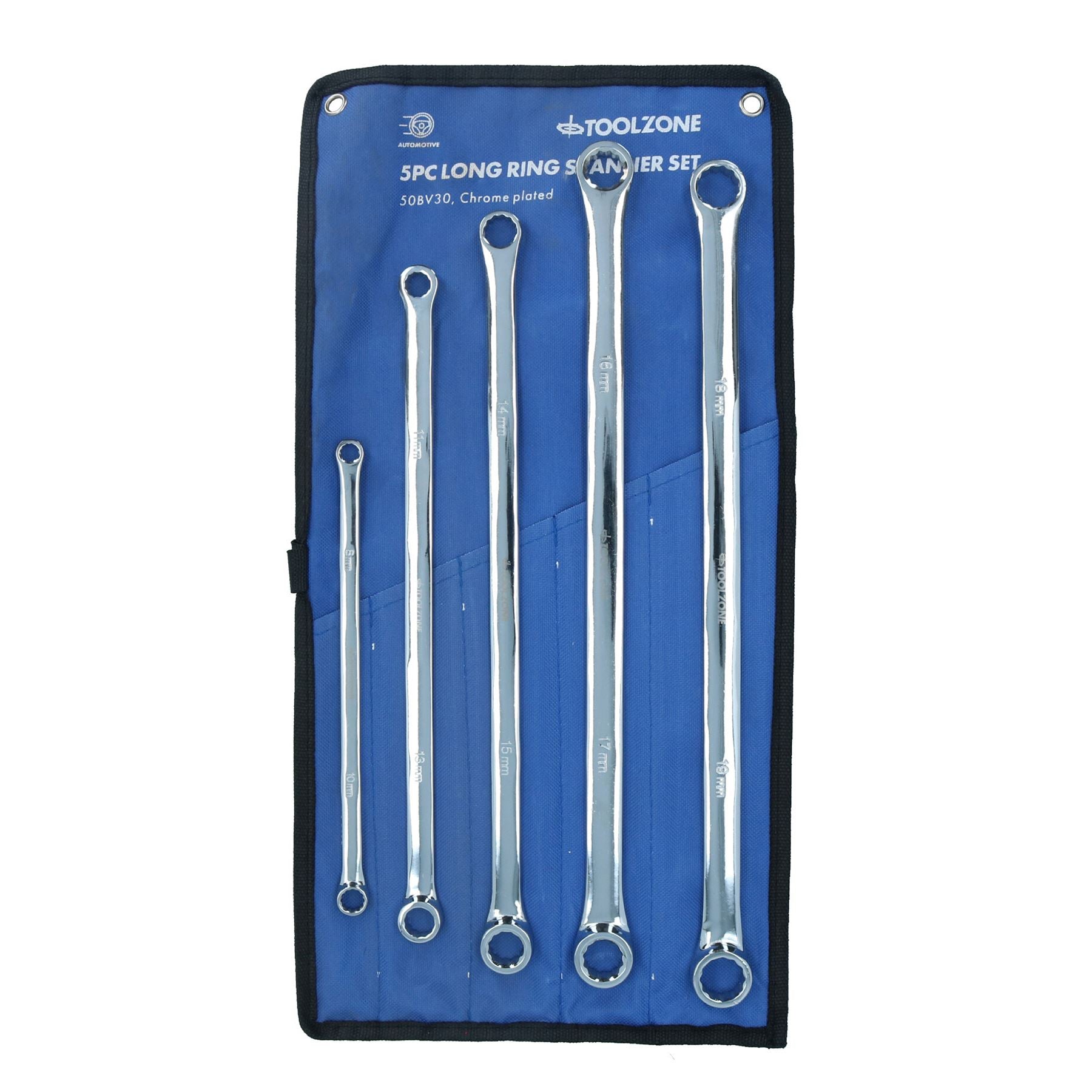 5 stück Metric Extra Lange Doppel Ring Schlüssel Luftfahrt Schraubenschlüssel 8mm-19mm TE528