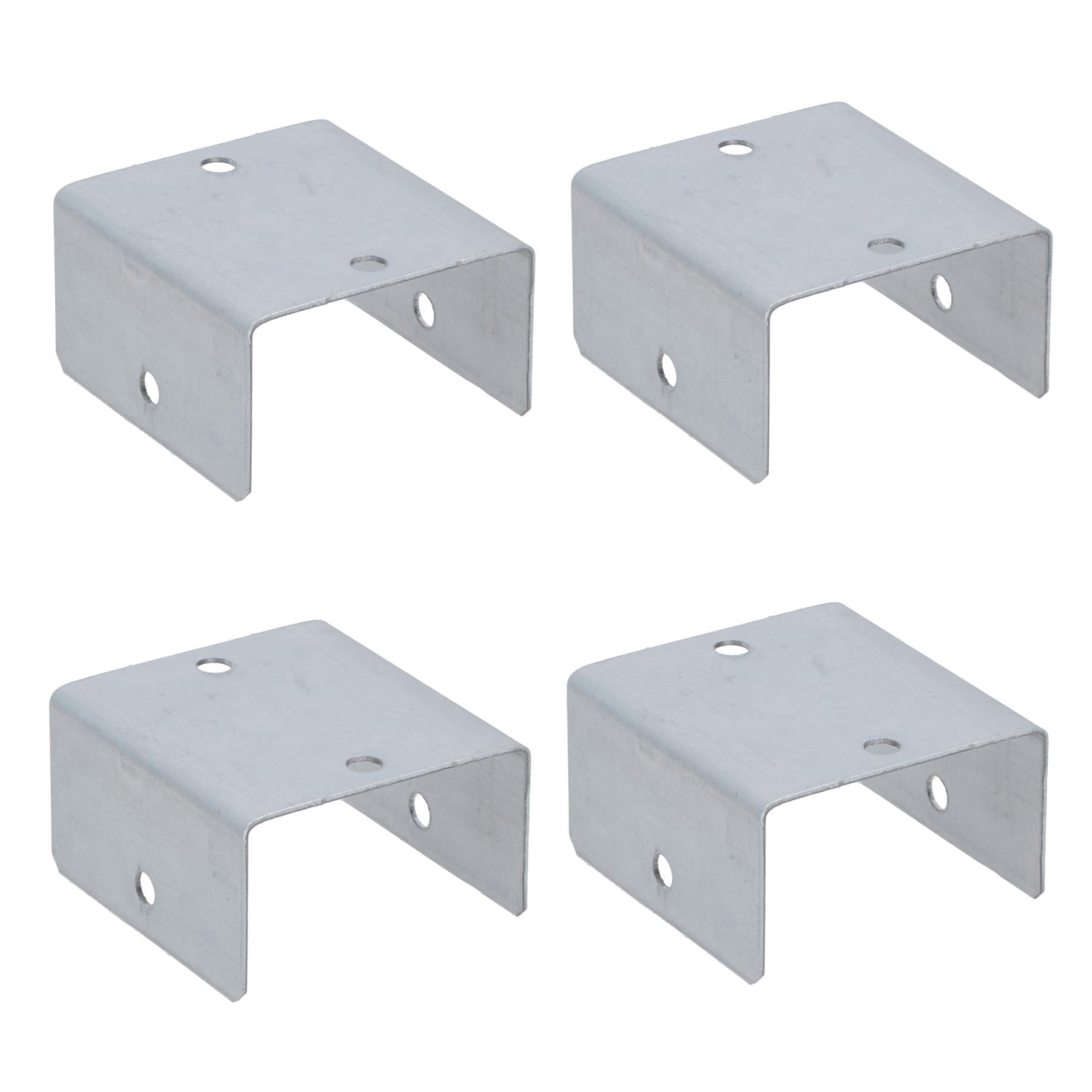Fence Panel Clip 44mm or 50mm Galvanised Steel Bracket Holder Trellis Post Support