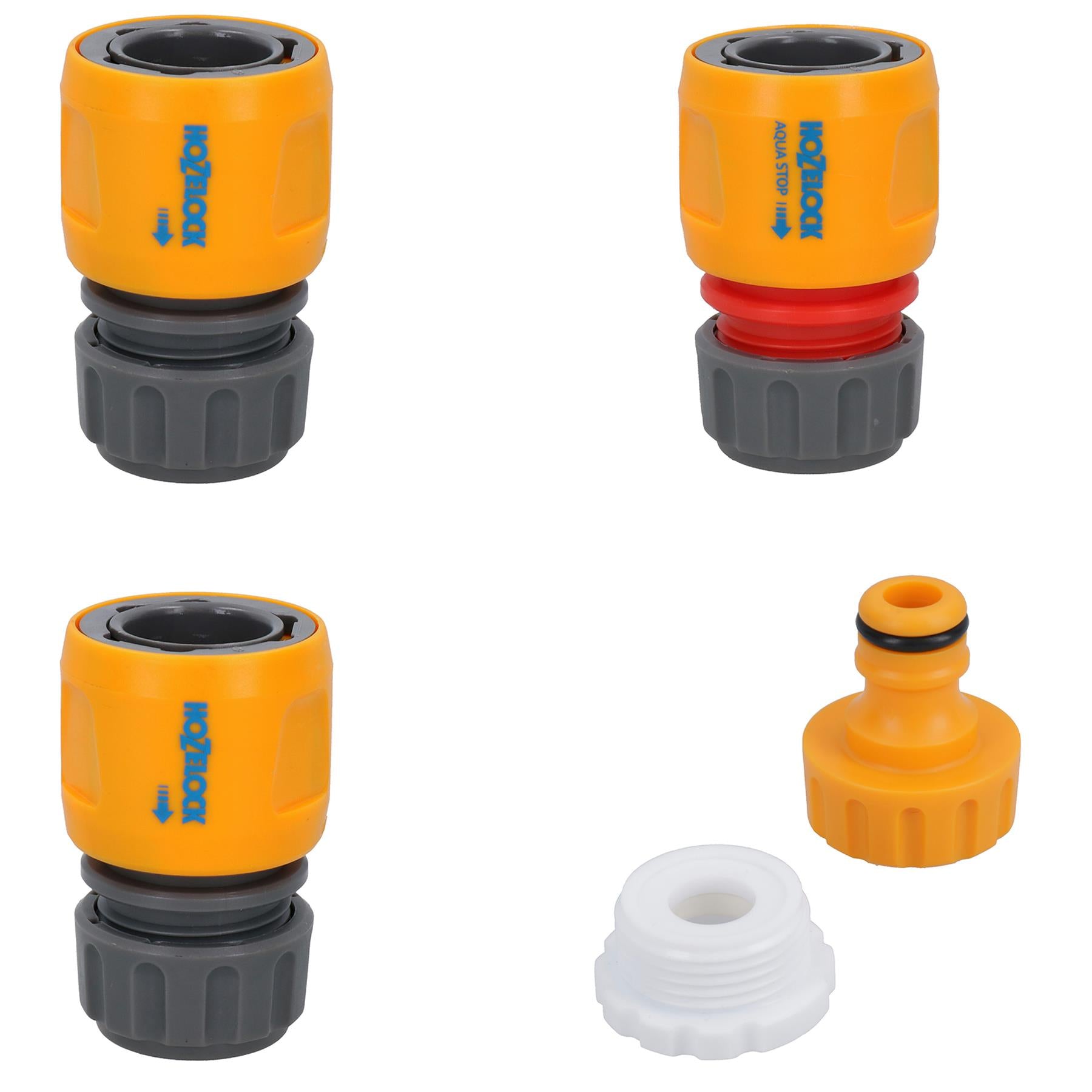 5PC Hozelock Garten Schlauch Armaturen Tap Anschlüsse Adapter Starter Kit Schlauch Rohr