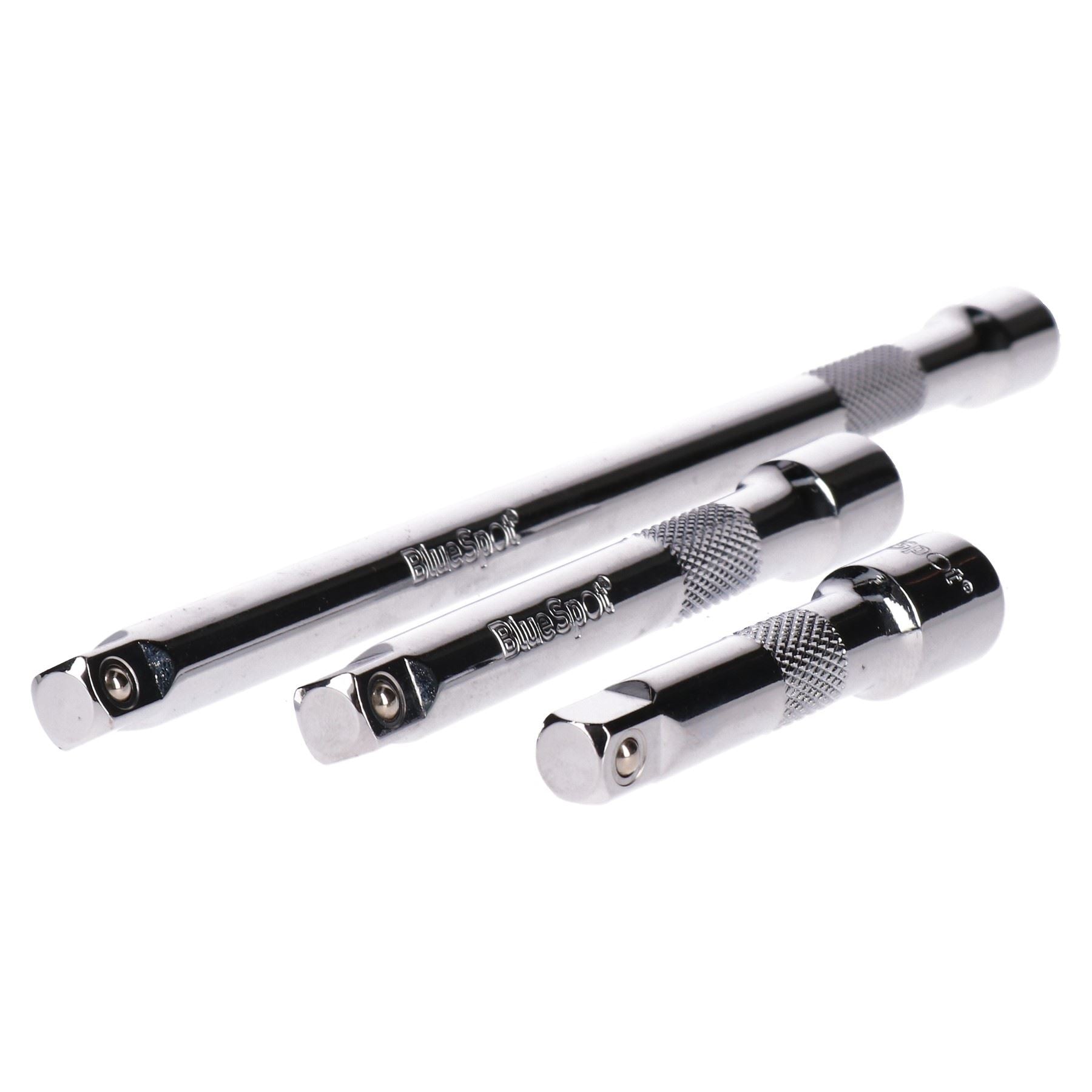 3-tlg. 3/8 Zoll Antrieb Gerade Stecknuss Ratschenverlängerung Set 75mm 125mm 250mm