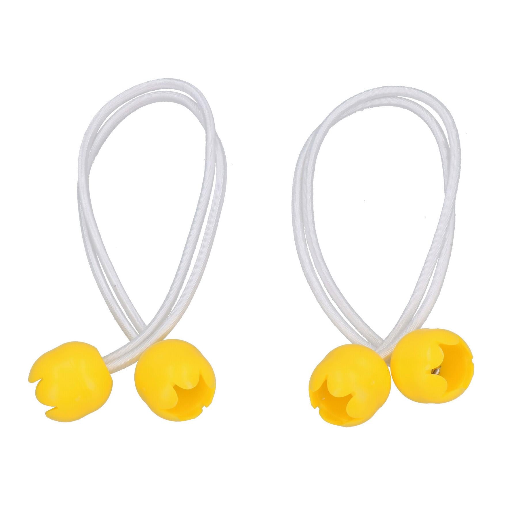 Lot de 10 tendeurs de voile à boules élastiques de 30 à 50 cm de long et cordon élastique de 4 mm pour bateau, yacht, canot