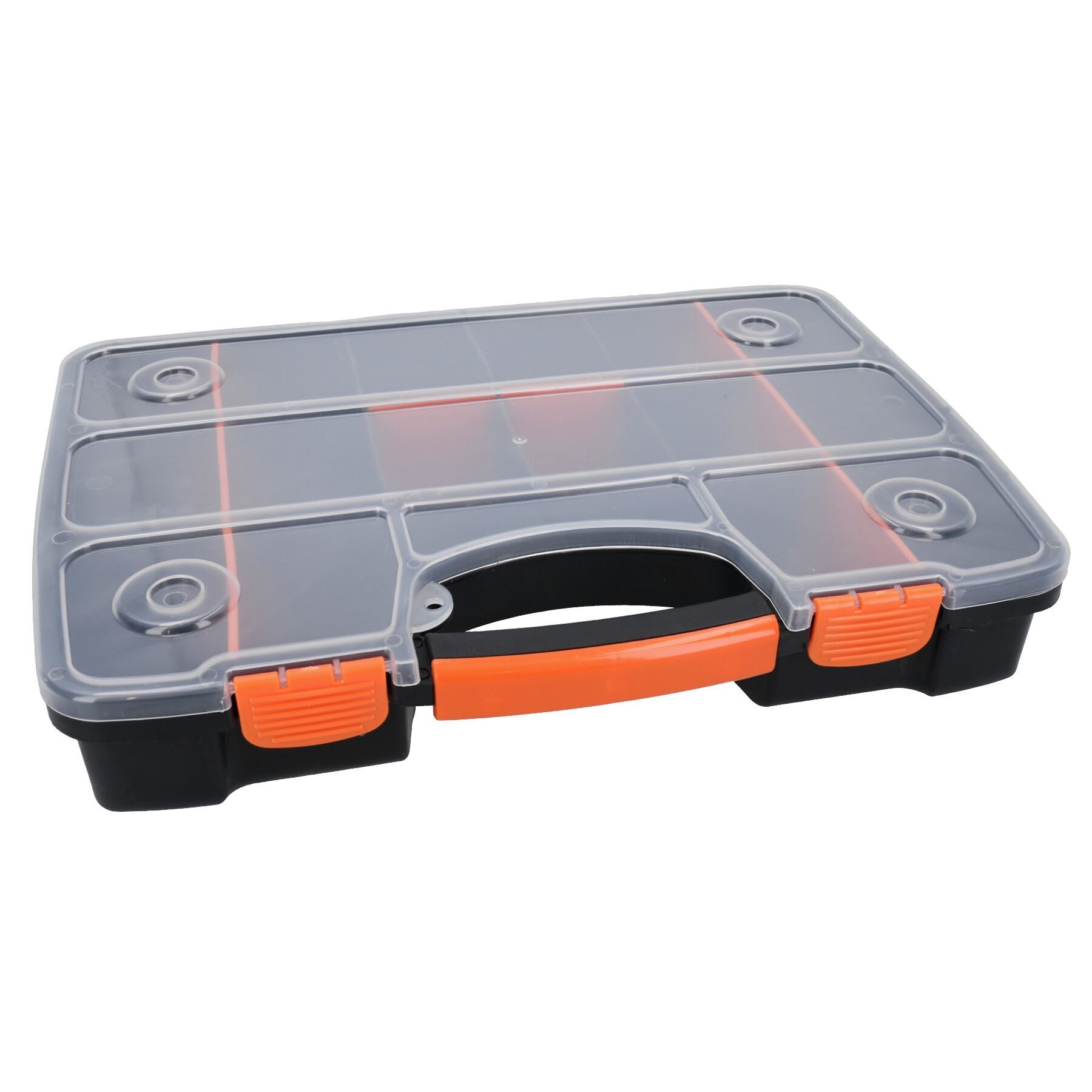 Tool Storage Box Case Organiser 17 Removable Compartments For Screws Fixings