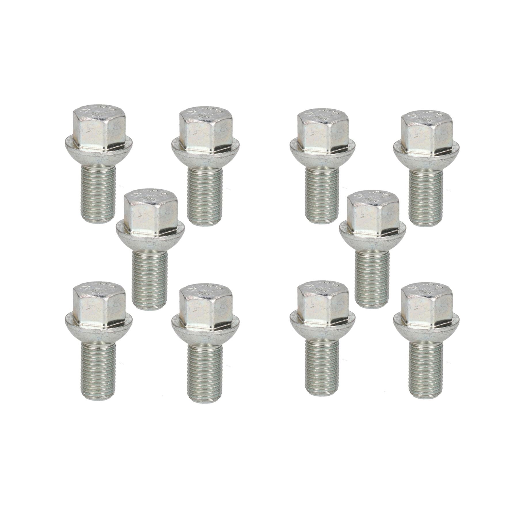 10er Pack M14 x 1,5 Anhängerrad Kugelbolzen Ifor Williams Indespension Knott