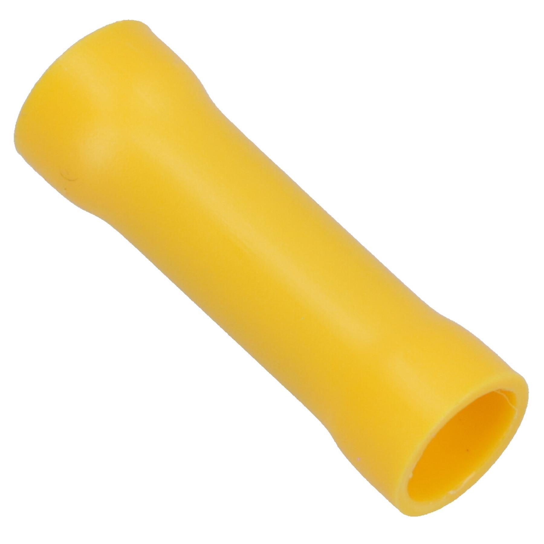 Insulated Straight Butt Connectors Electrical Crimps Terminals Yellow
