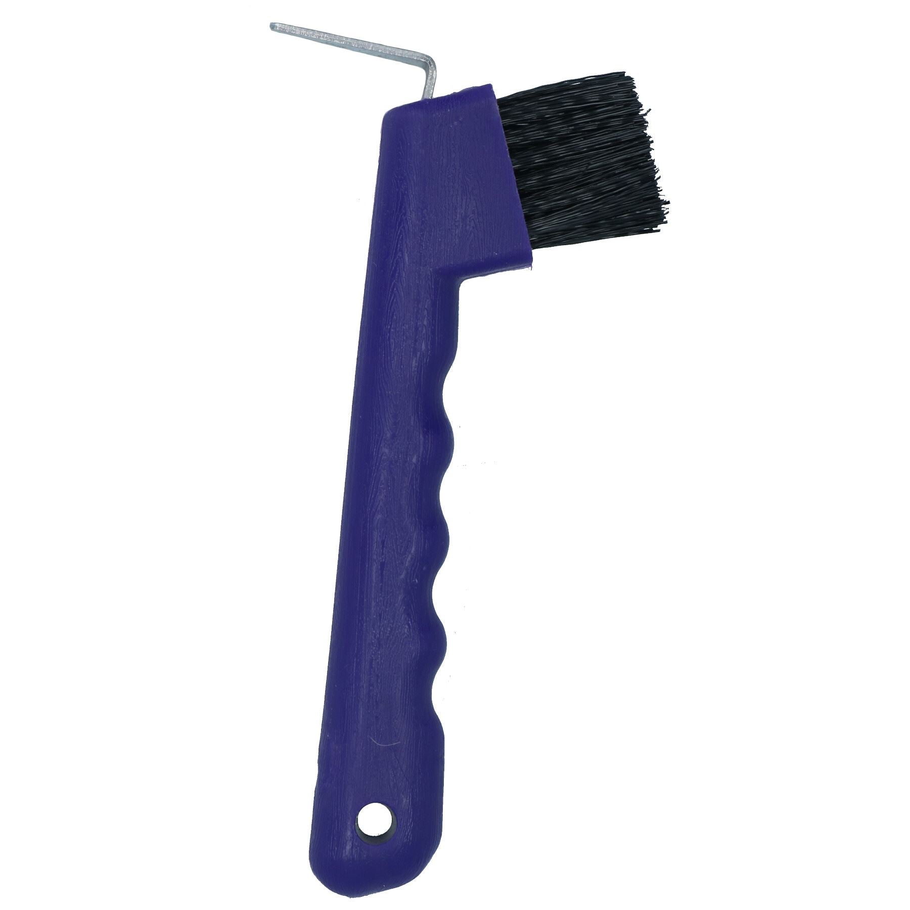 Cure-pieds et brosse pour chevaux violets durables avec poignée ondulée, accessoire d'écurie