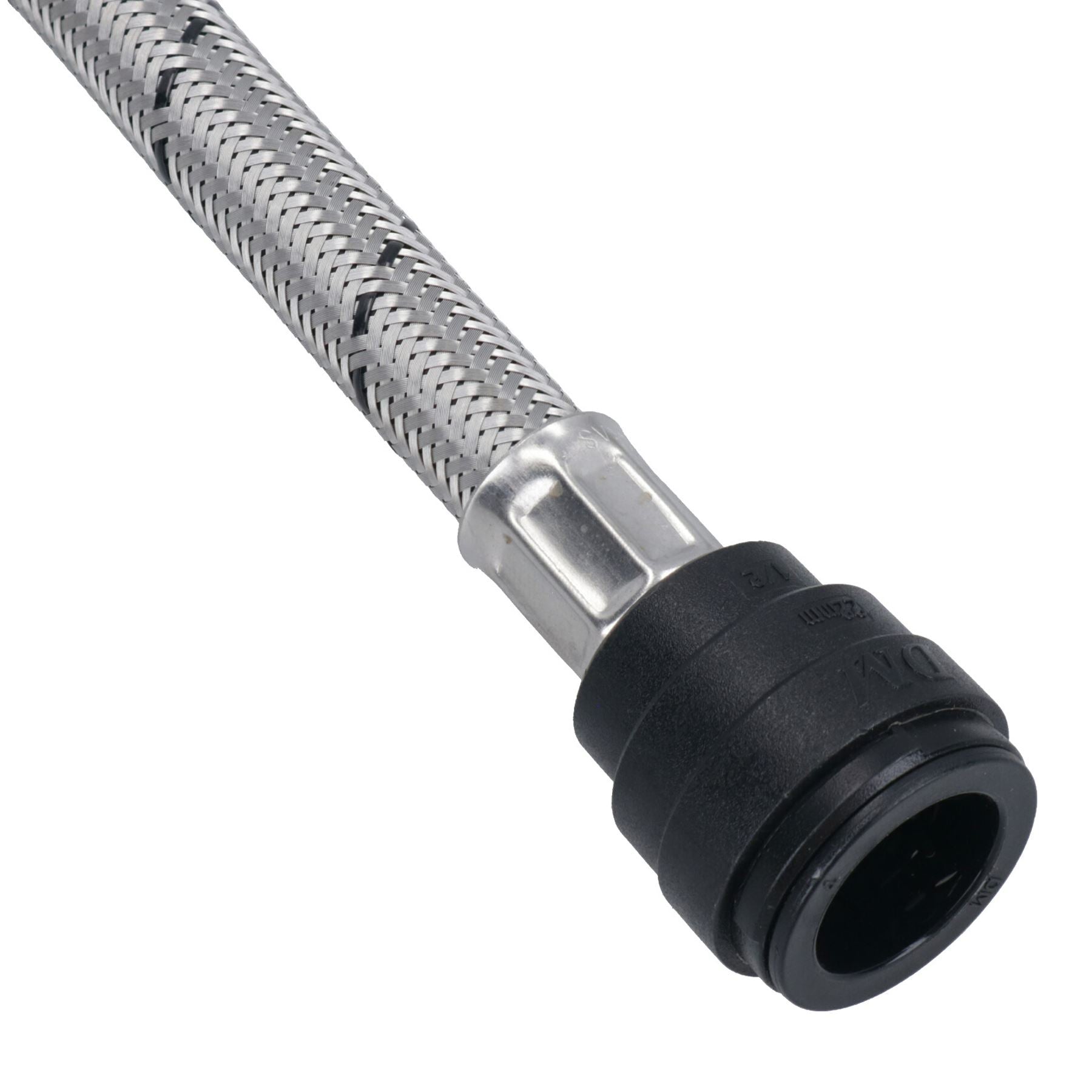Connecteur de robinet tressé Easy Fit de 15 mm ou 22 mm à emboîtement rapide, longueur de 300 mm
