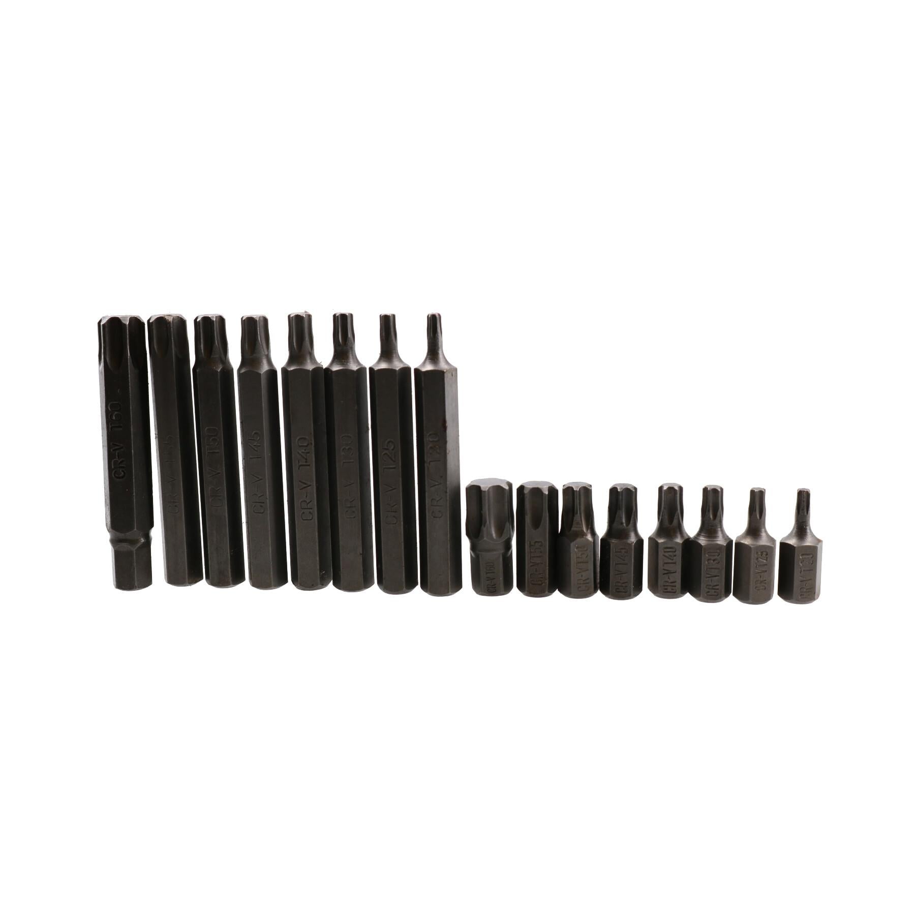 T20 – T60 Torx Star Male Bits With 10mm Shank 30mm or 75mm Length
