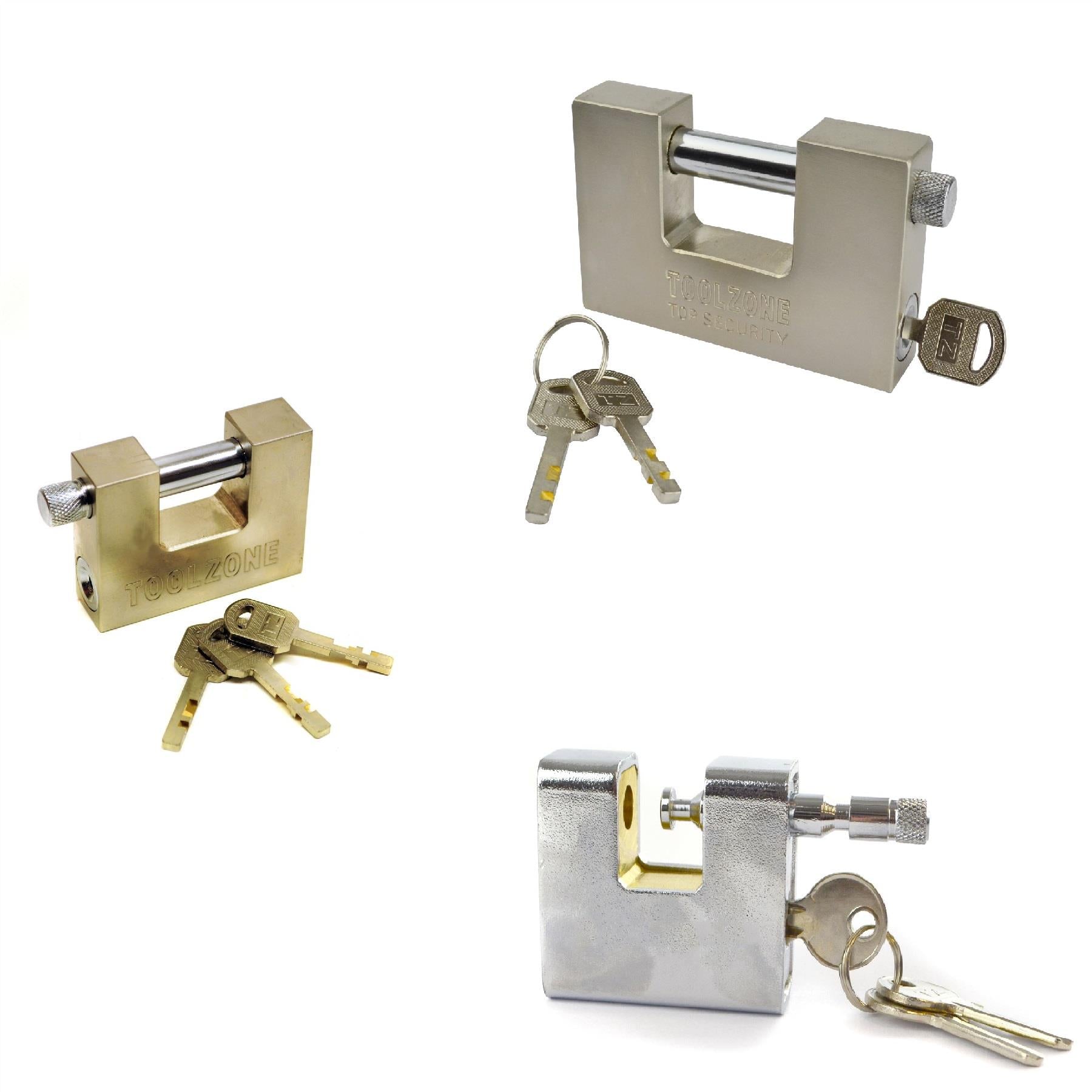 Rollladen-Vorhängeschlösser, Container-Tür-Vorhängeschloss, Sicherheitsschloss, solides Schuppenschloss, 3 Schlüssel