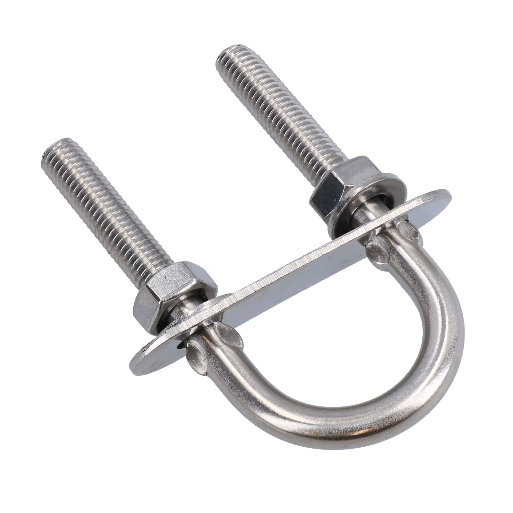 Boulons en U / Boulons en N M8 28 mm x 75 mm en acier inoxydable de qualité marine pour remorque de bateau