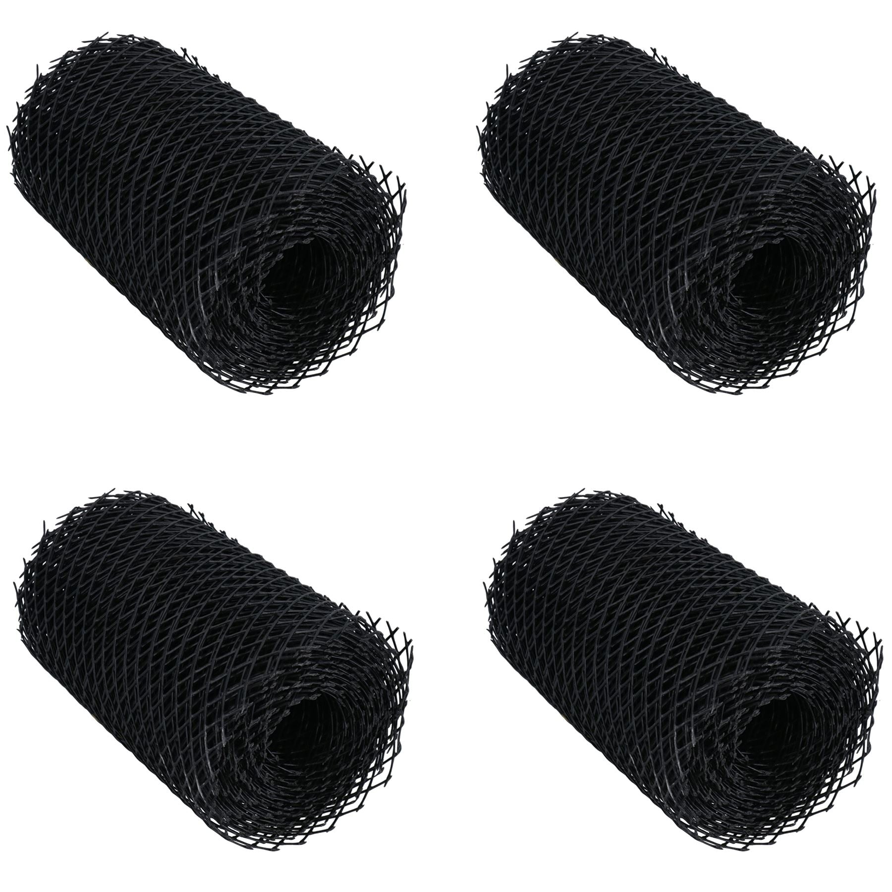 Protection de gouttière en plastique, protection contre les débris de feuilles pour gouttières jusqu'à 16 cm de large