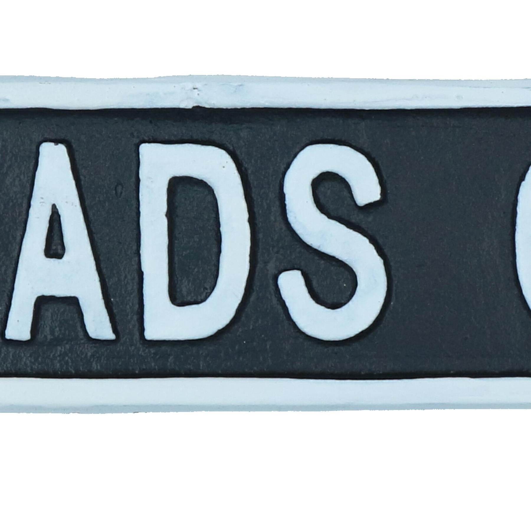 Piss Heads Corner Cast Iron Sign Plaque Wall Door House Garden Bar Pub Yard