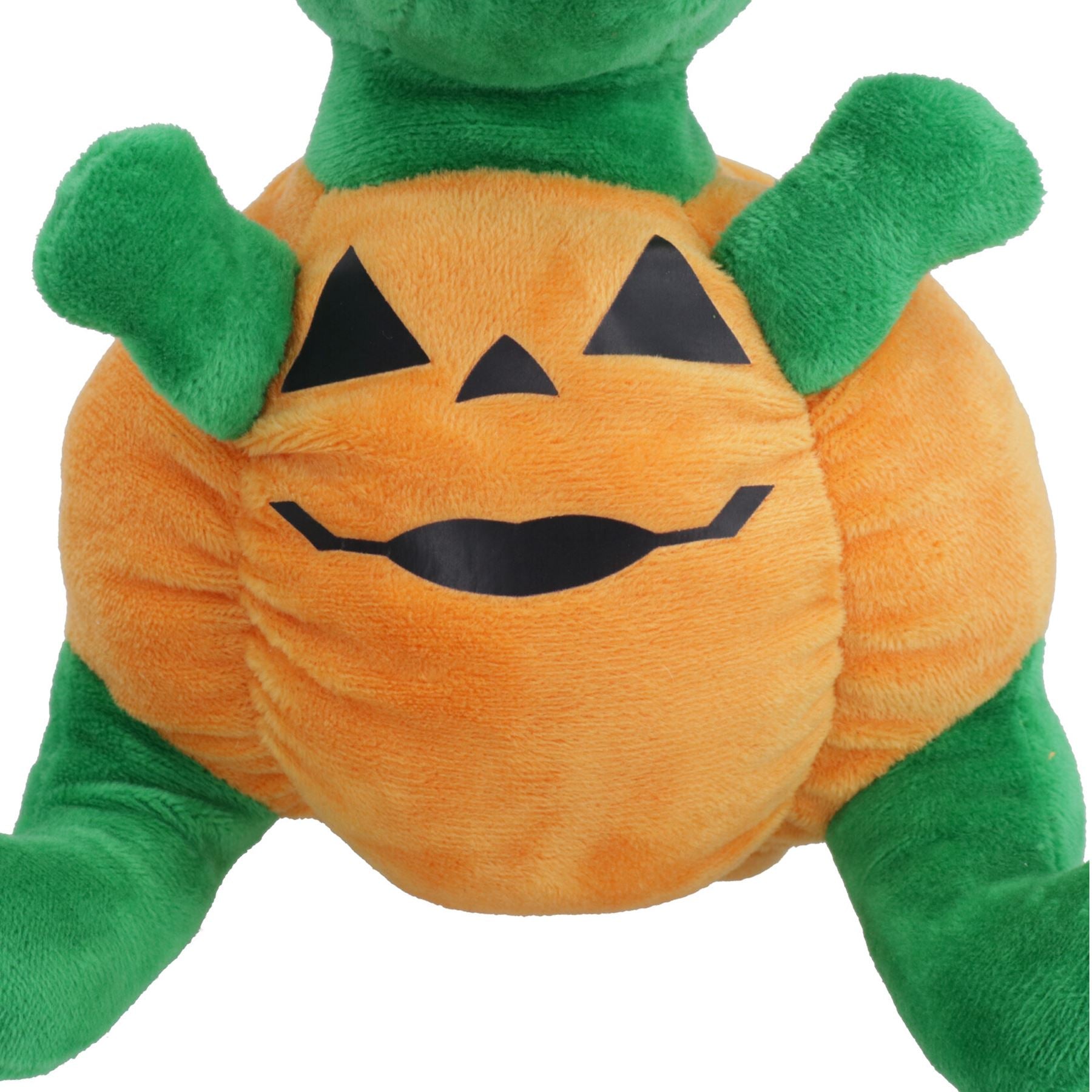 Chien Chiot Petit Cadeau d'Halloween Peluche Réconfortante Dinosaure Couineur Dans Un Jouet Citrouille