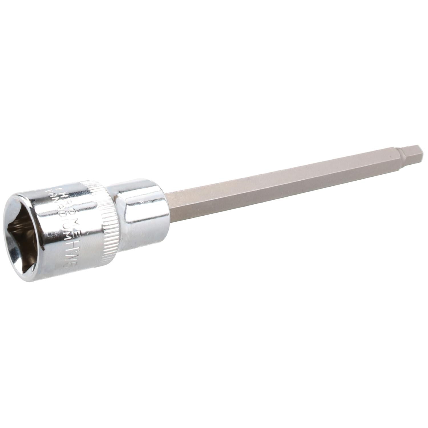 6mm Hex Allen Key Long Bit Internal Socket Metric 1/2" Drive 140mm Length Cr-V