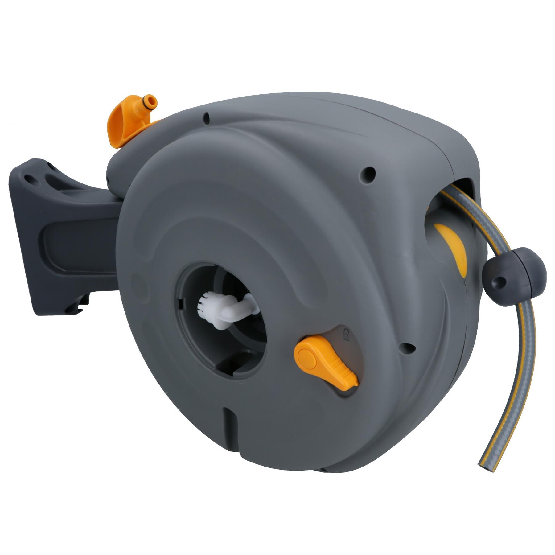 Hozelock Auto Rewind Garden Hose Reel with 10 Metres Hose Watering Wall Mounted