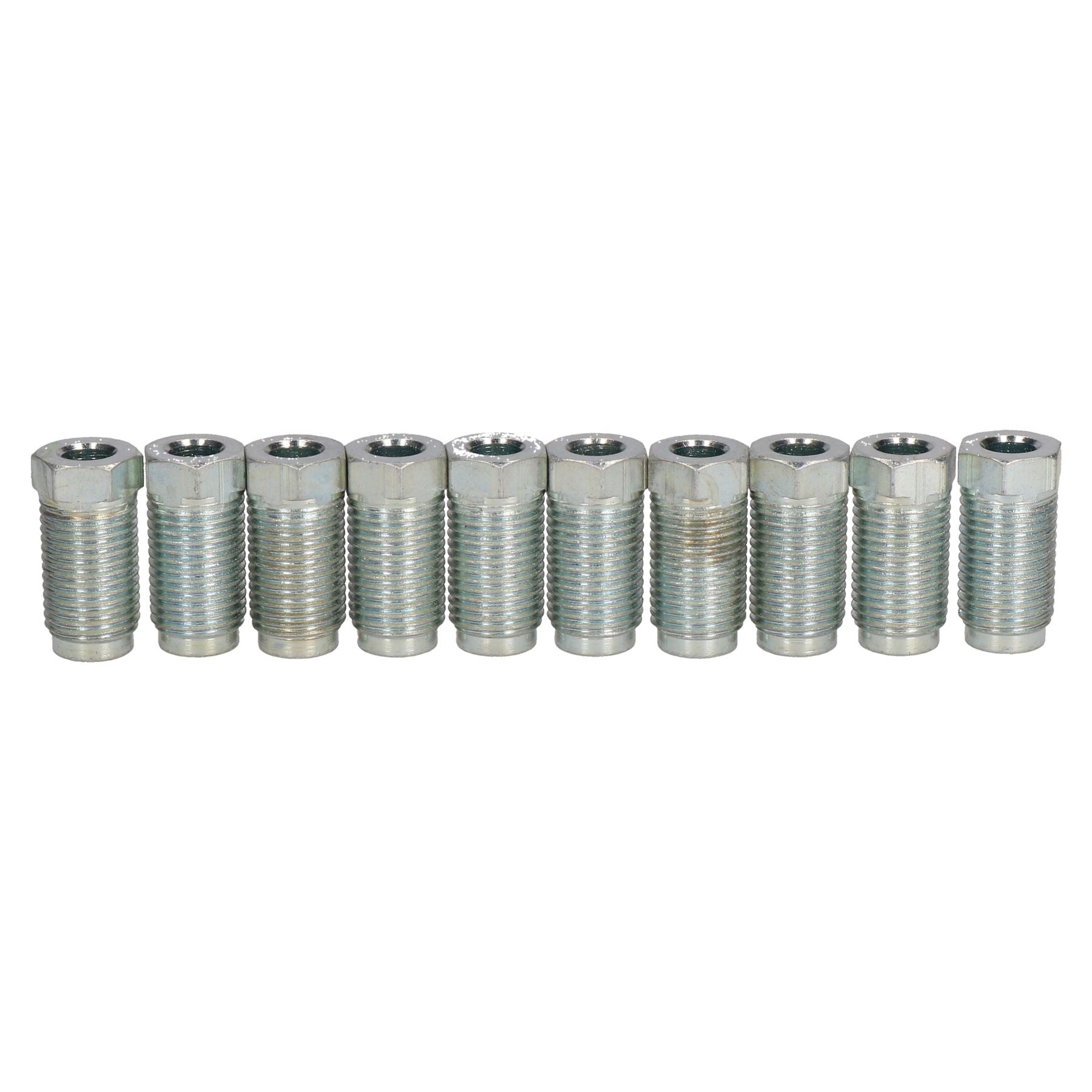 Raccords unions mâles longs en acier pour tuyau de frein 1/2" x 20 UNF pour tuyau de frein 1/4" 10 pièces