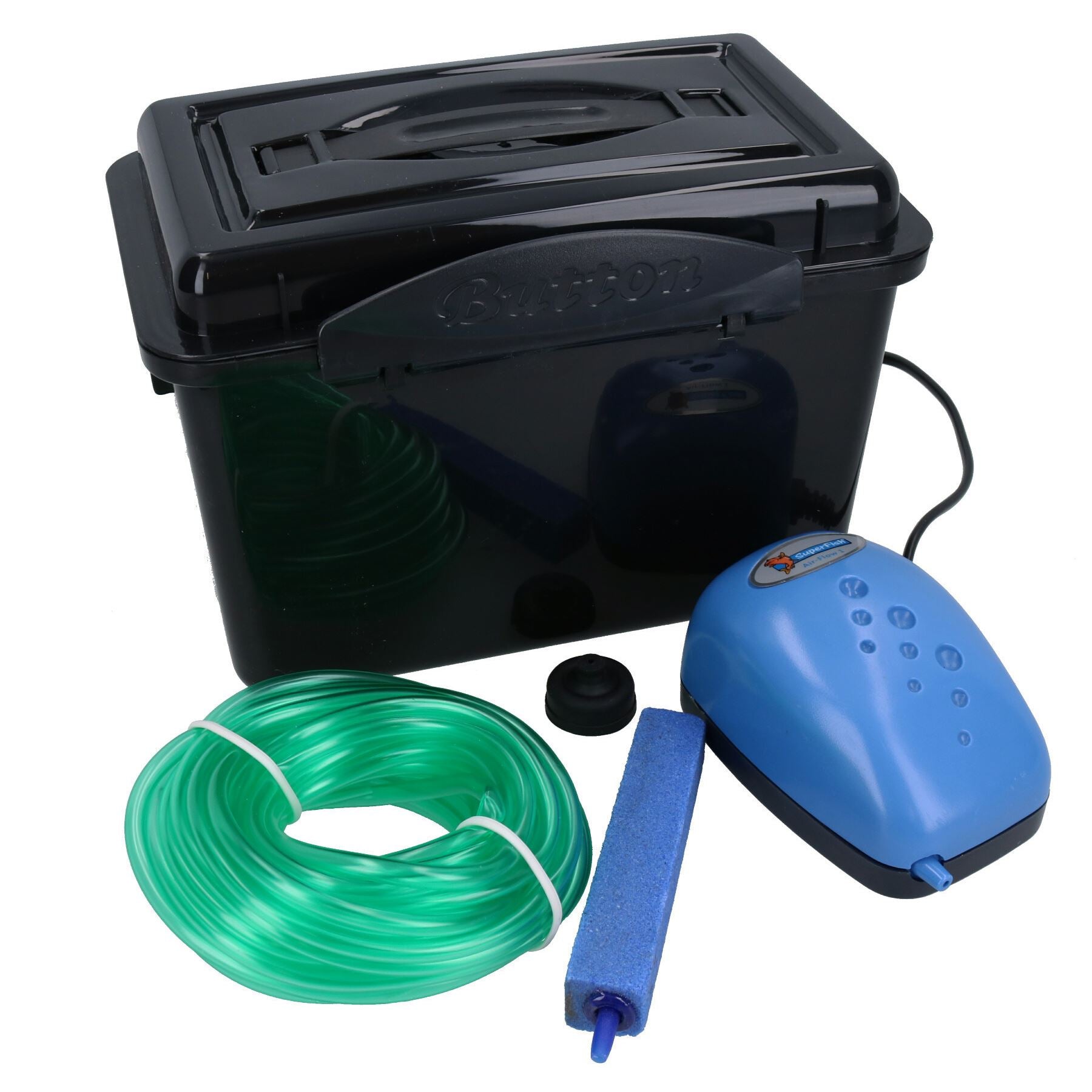 Complete Pond Air Pump Box 1 2w 96L/h Provide Fresh Water Splash Proof Box