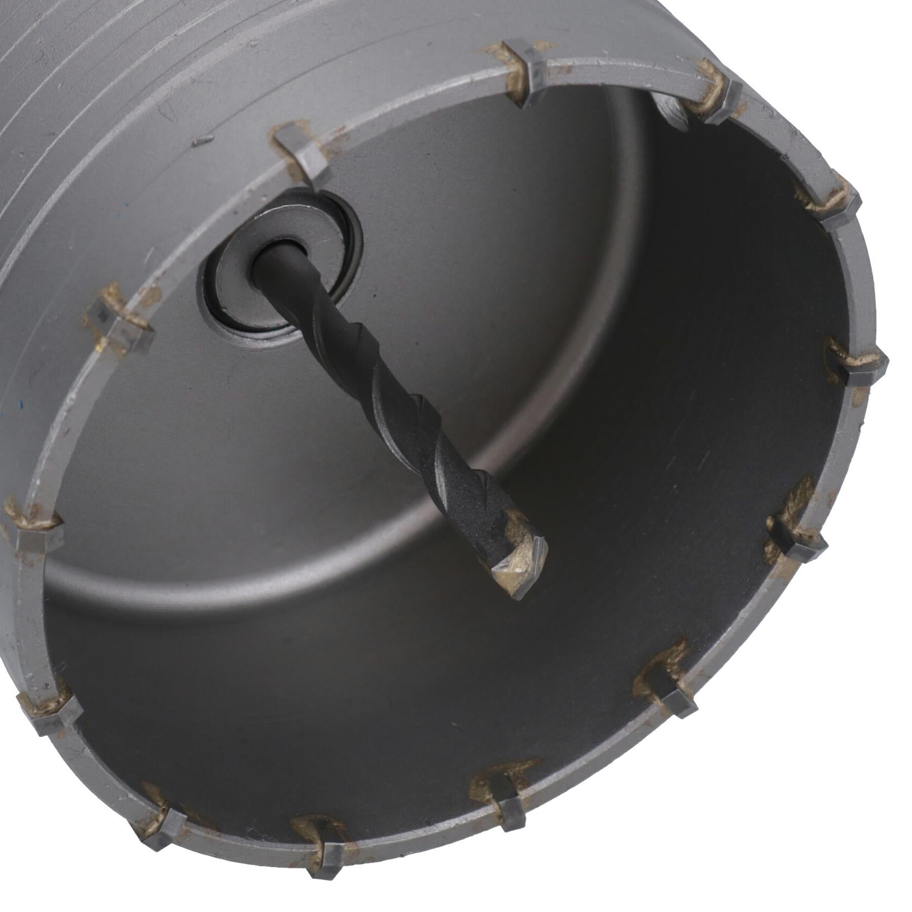110 mm Kernbohrer-Adapter + Zentrierbohrer für Ziegel, Mauerwerk, Beton, TCT-bestückt