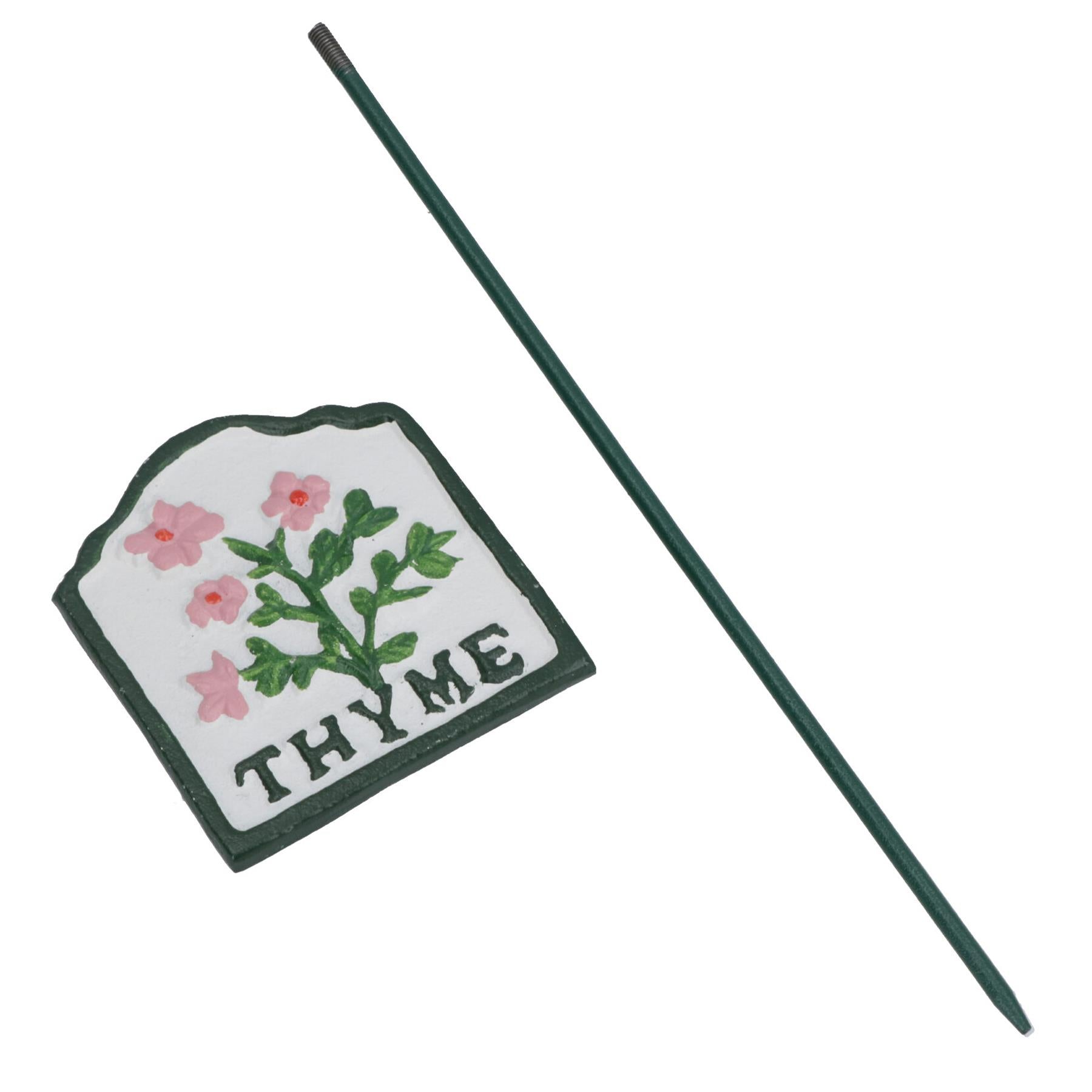 Herb Signs Markers Labels Cast Iron Plant Plaque Garden Yard Allotment