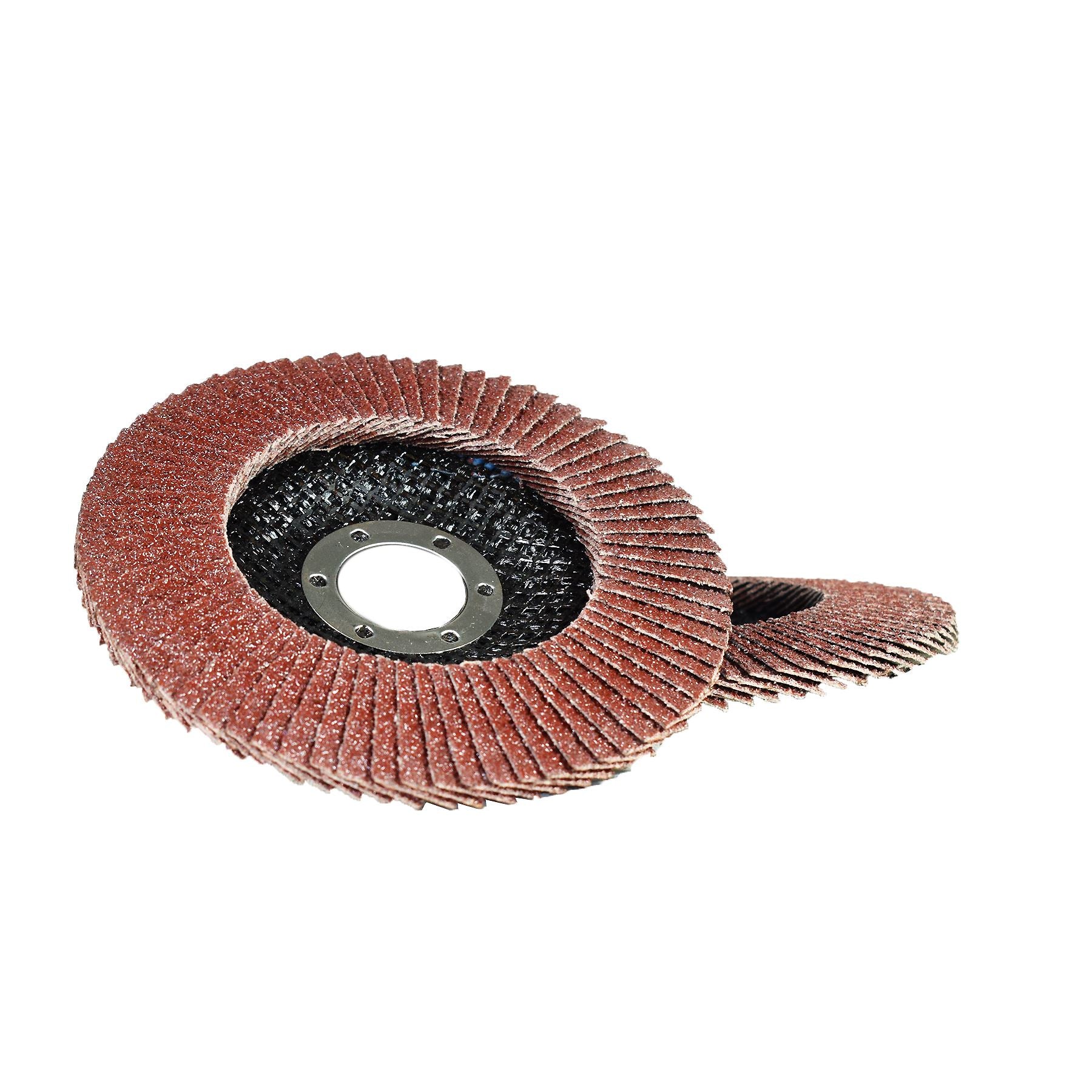 2 x Fächerscheiben mit Körnung 40 zum Schleifen und Rosten, für 4-1/2 Zoll (115 mm) Schleifer