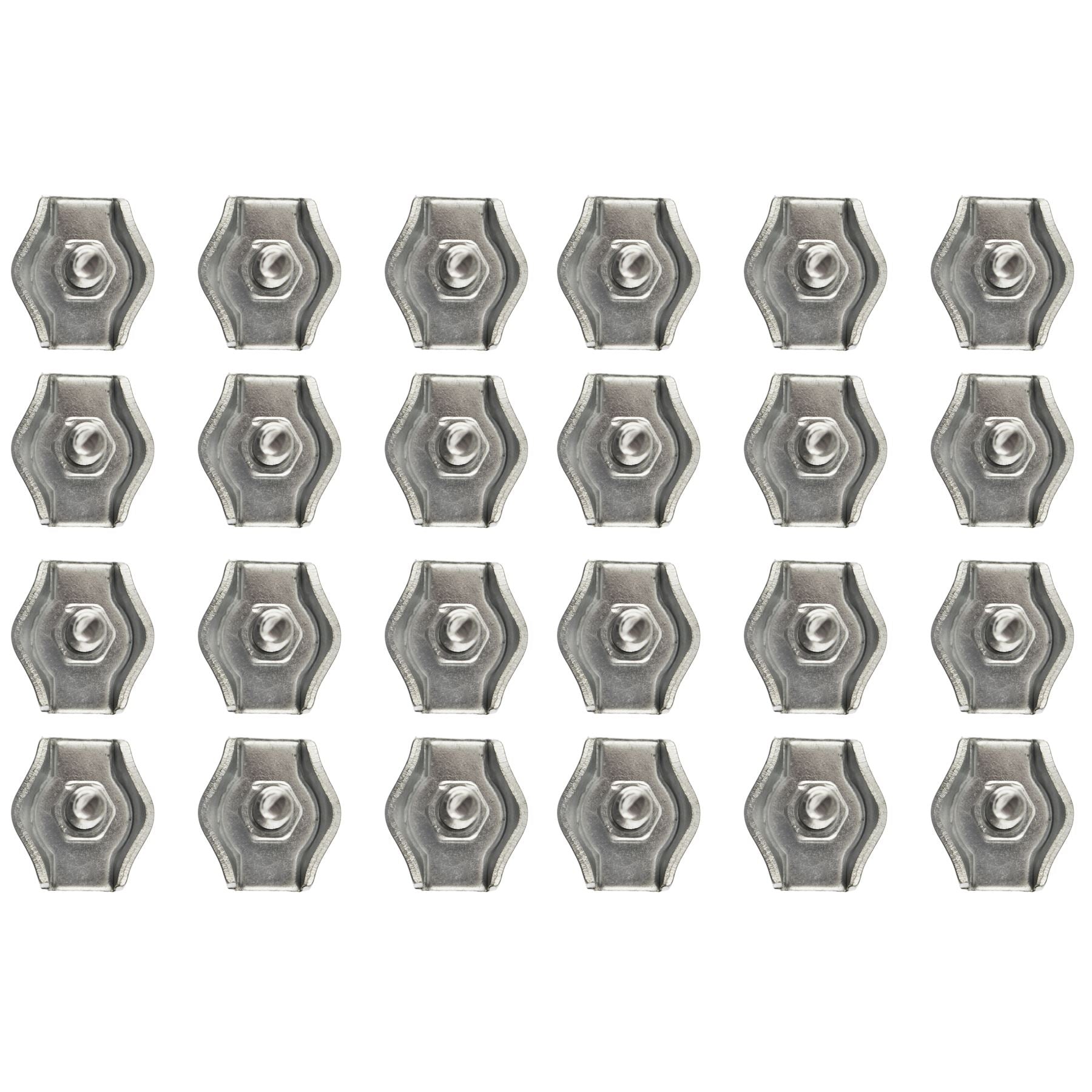 Serre-câbles Simplex 4 mm/6 mm avec poignée en boucle de câble plaqué zinc