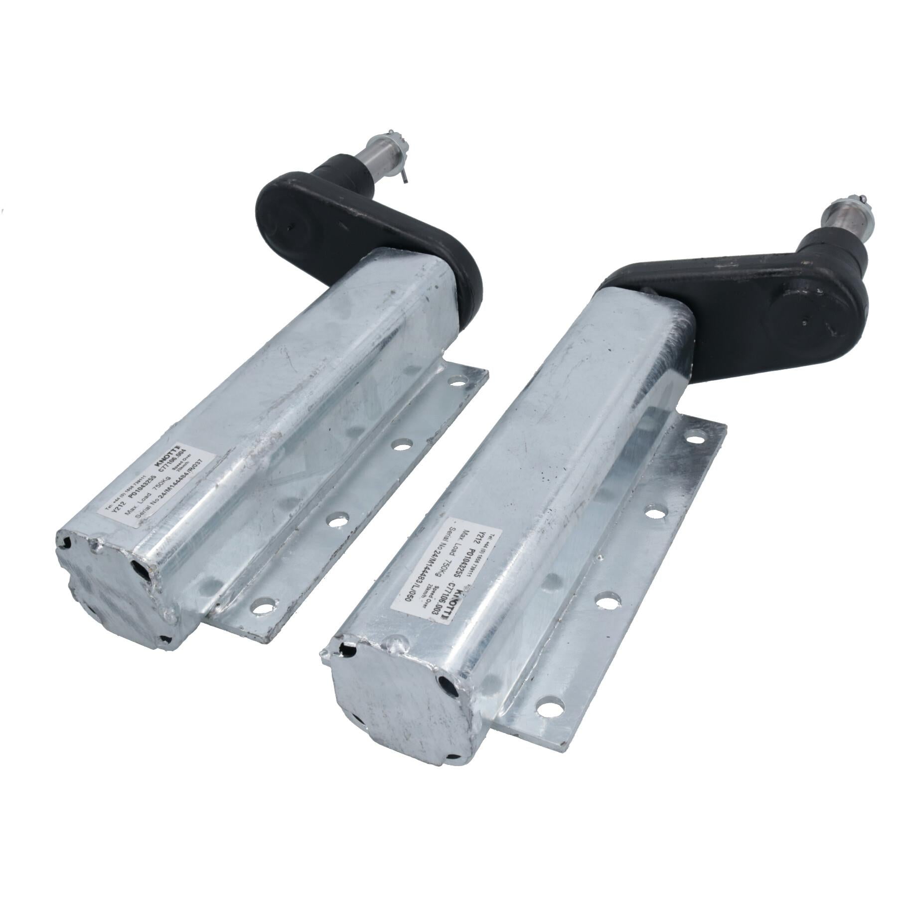750kg Trailer Suspension Units Extended Stub Axles With 4in PCD Hubs Pair