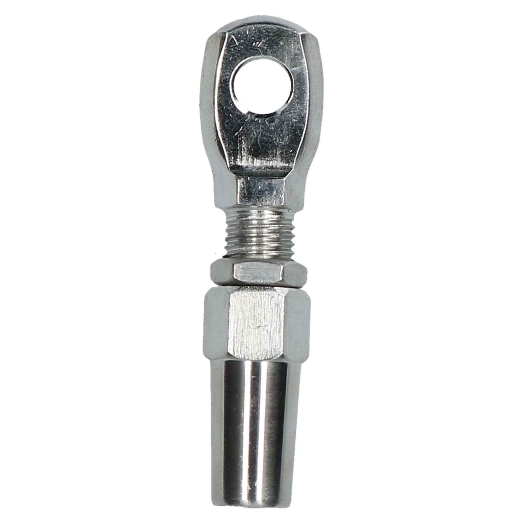 Raccord de câble métallique DIY Raccord d'extrémité de gréement sans emmanchement en acier inoxydable 316