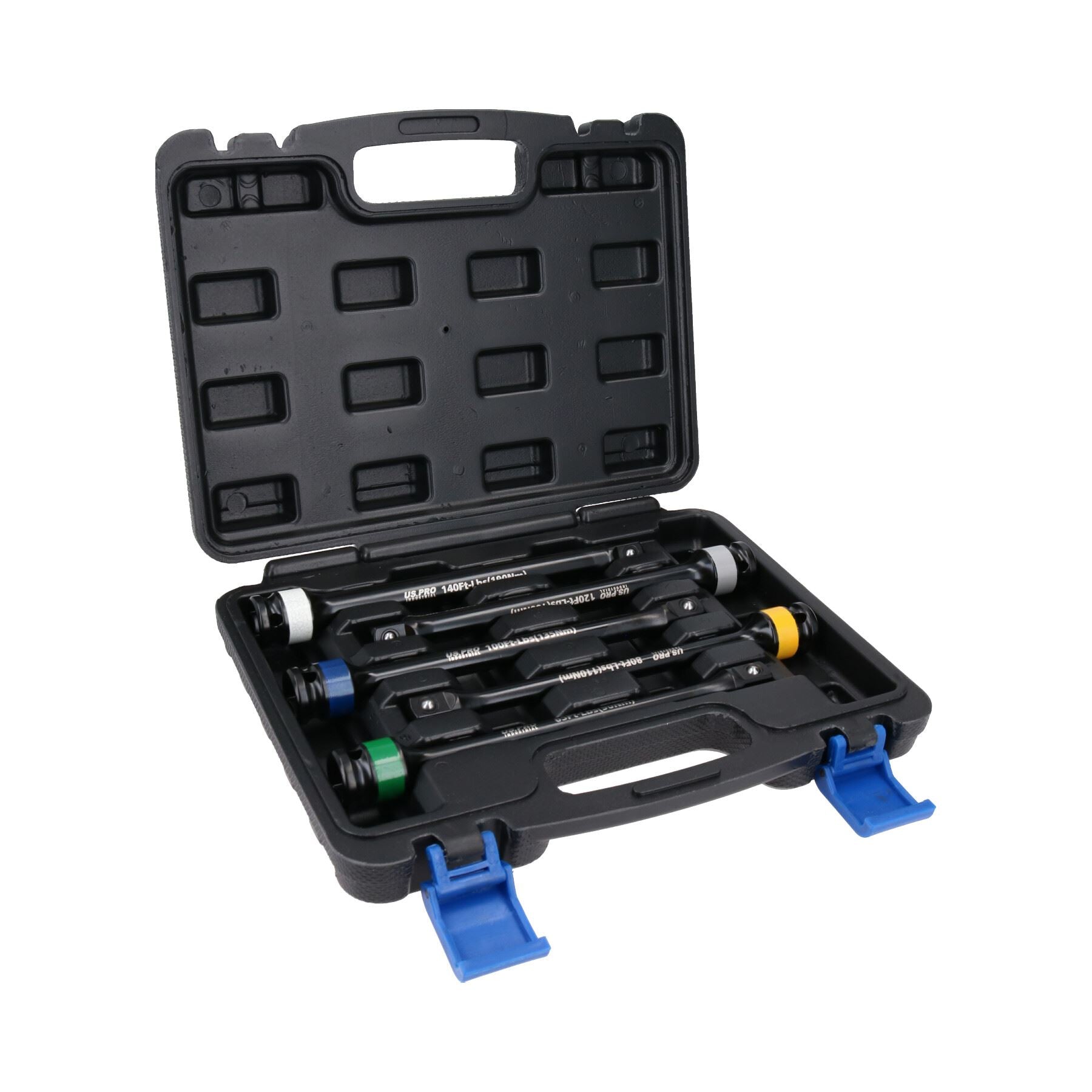 Barres d'extension de barre de torsion pour clé à chocs à entraînement 1/2" 90 Nm – 190 Nm 5 pièces