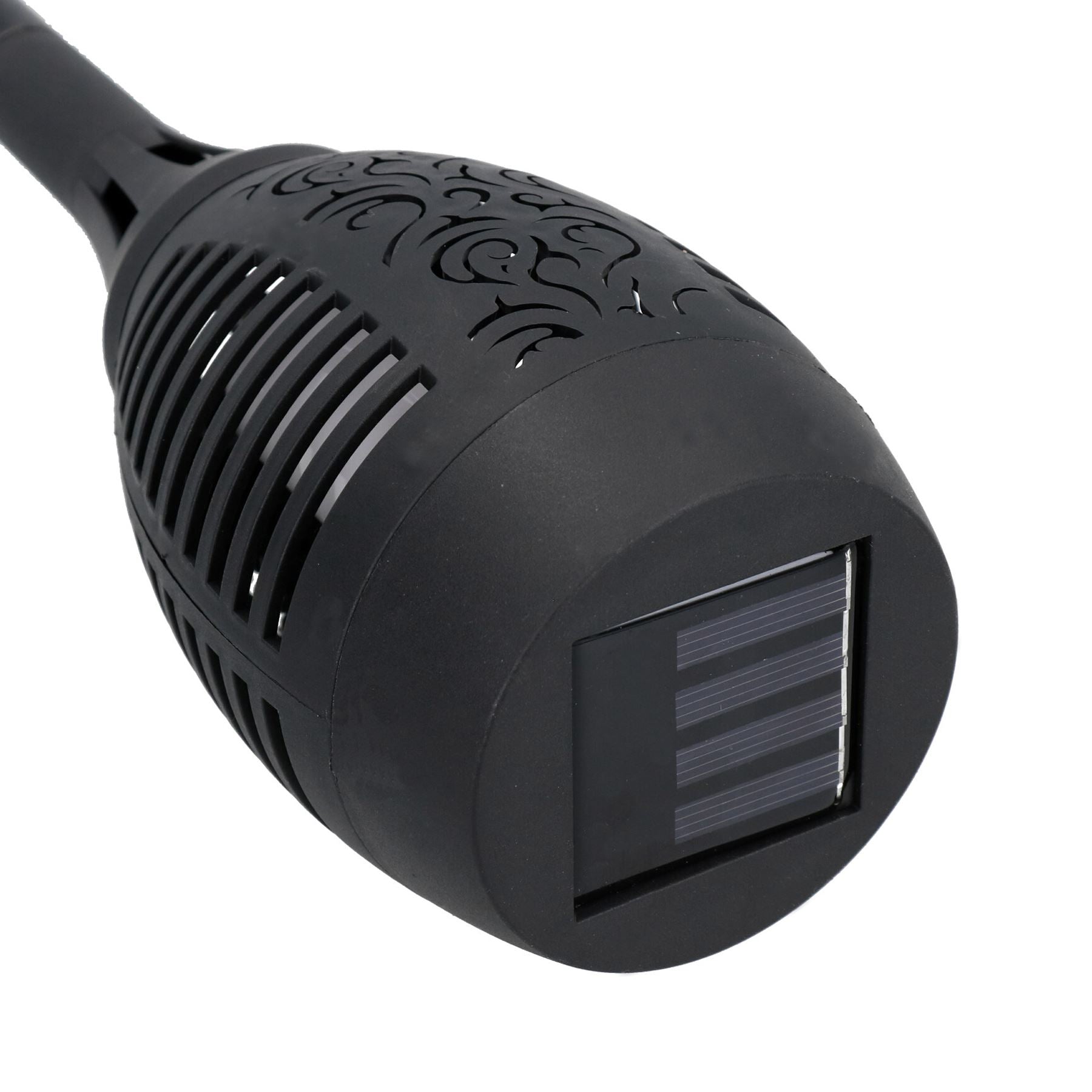 Lampe torche solaire de jardin à LED avec flamme vacillante, étanche et durable, pour extérieur