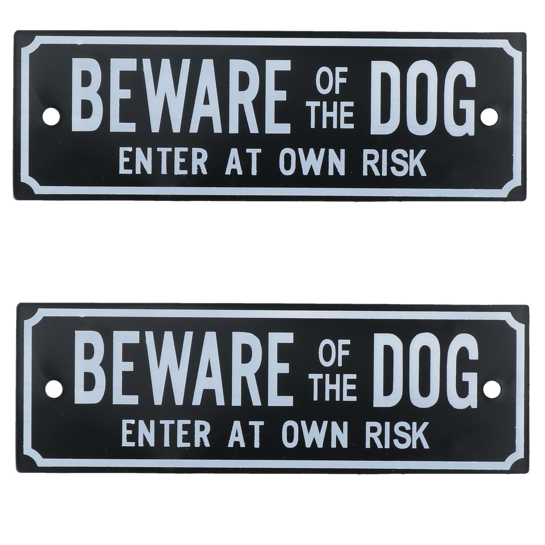 Garden Gate Signs - 'Beware of Dog' OR 'Shut the Gate' Dog Warning SIgn