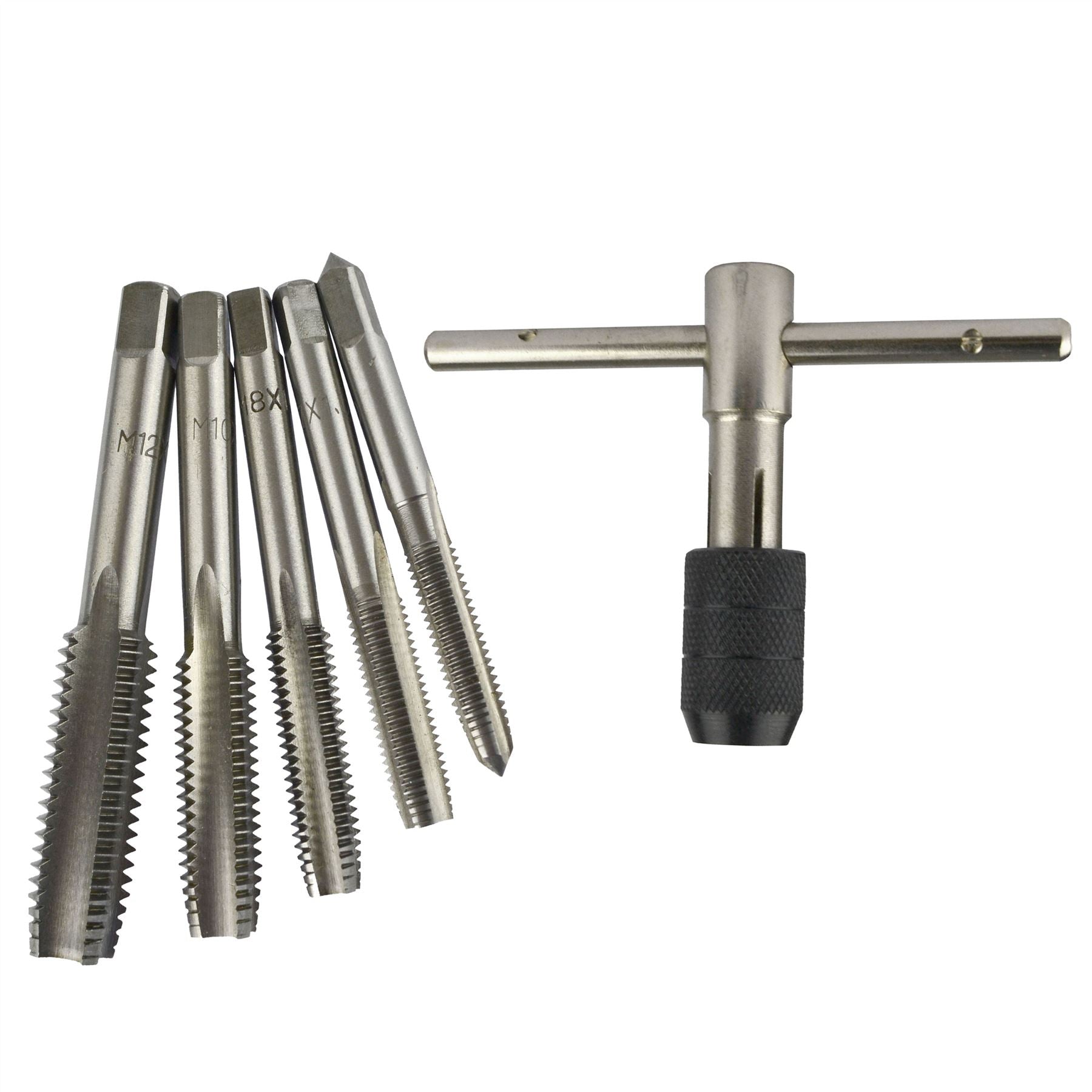 Metric Tap And Die Set M6 - M12 And Tap Wrench 6pc By BERGEN AT229