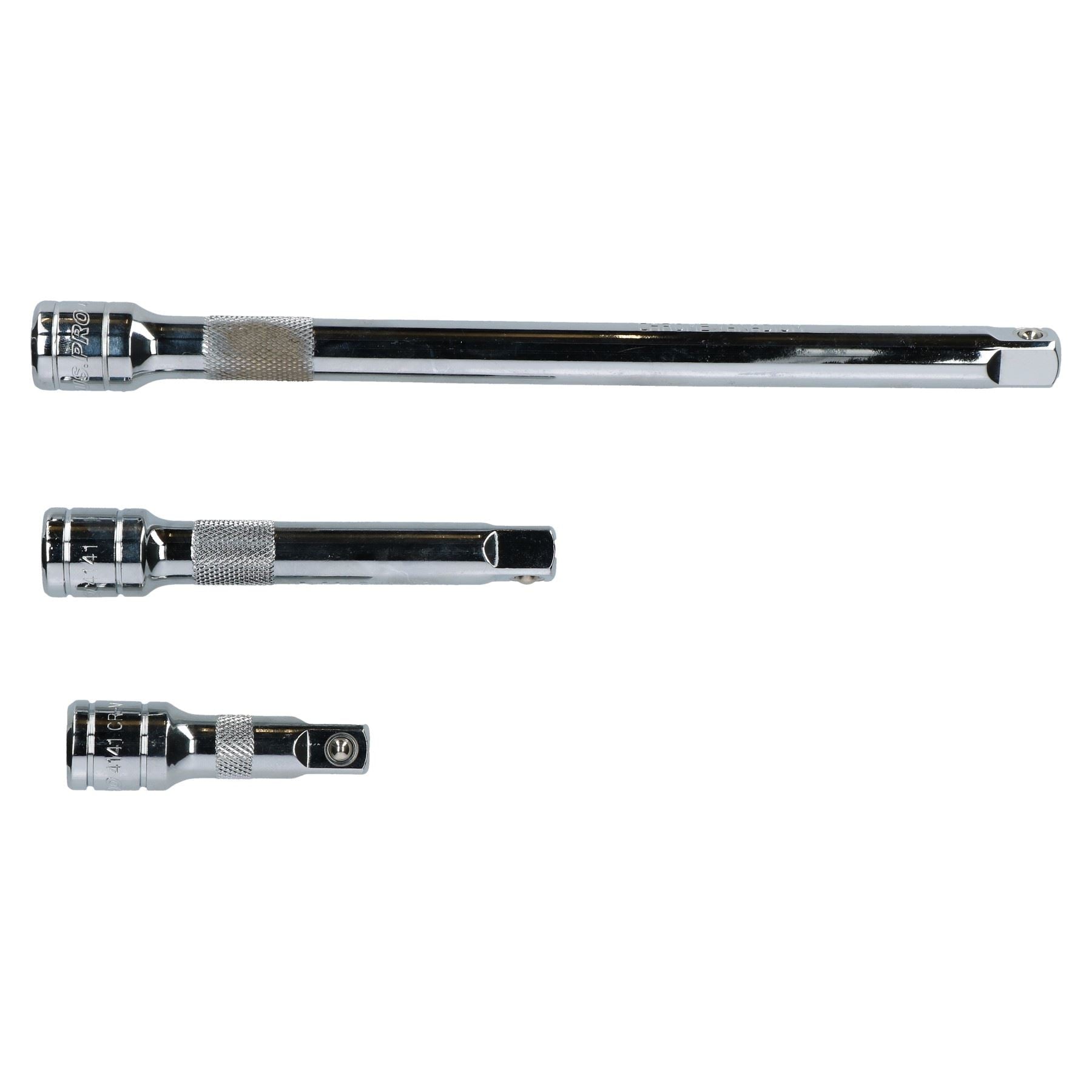 Jeu de rallonges pour douilles droites 1/2" 3 pièces 75 mm 125 mm 250 mm US Pro