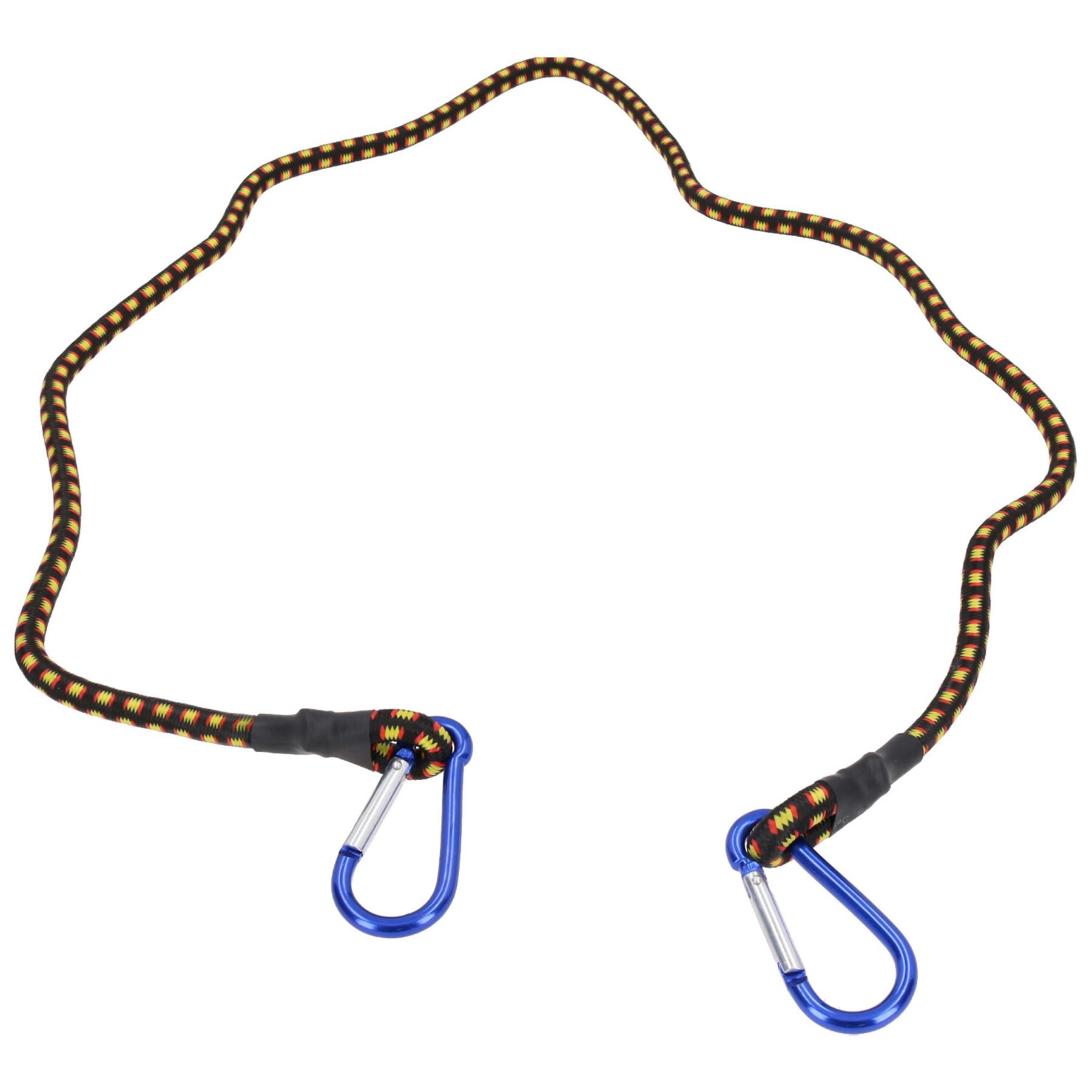 Sangle élastique de 48 po avec mousquetons en aluminium et support de fixation pour attache à crochet
