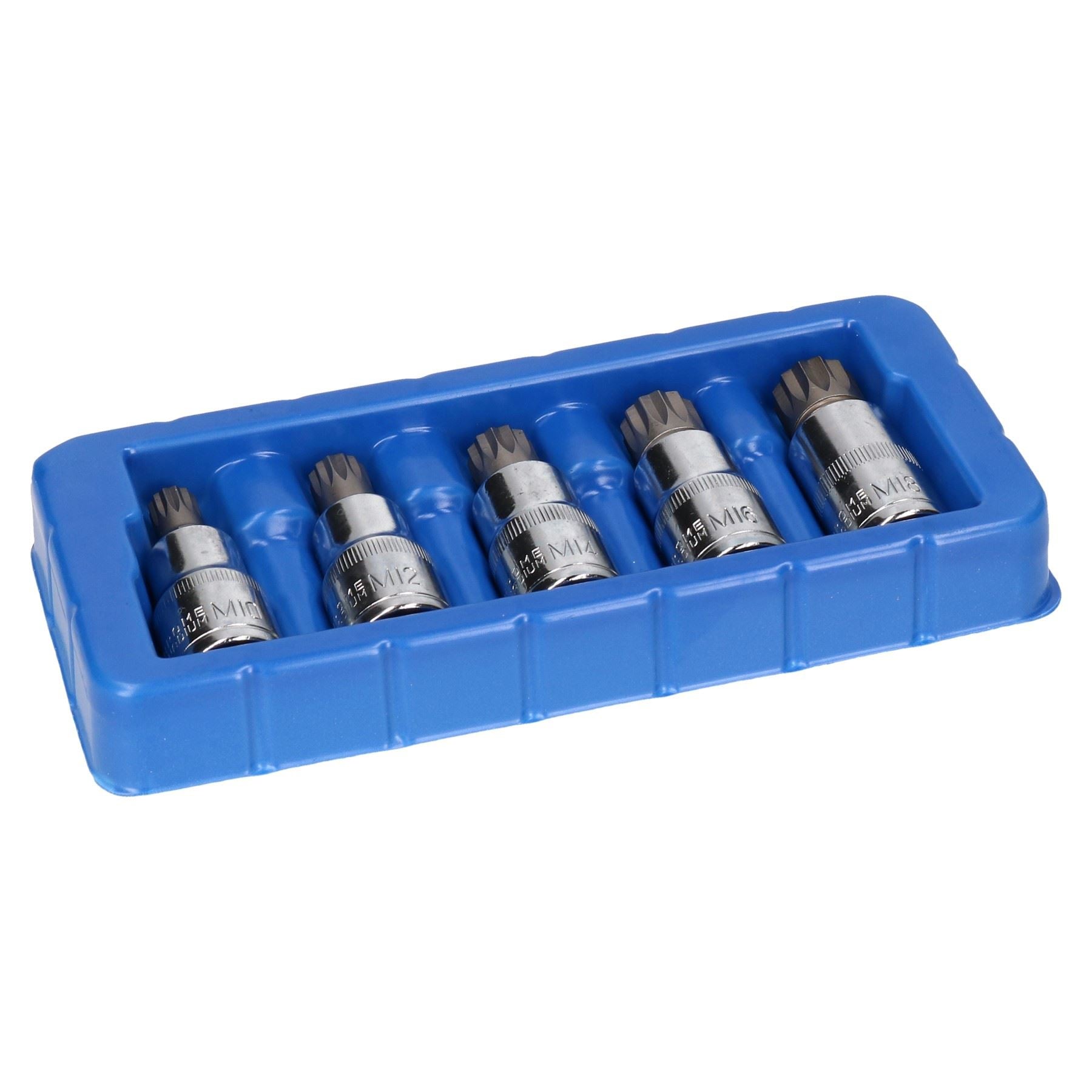 Douilles carrées triples inviolables à entraînement mâle cannelé 1/2" M10 - M18