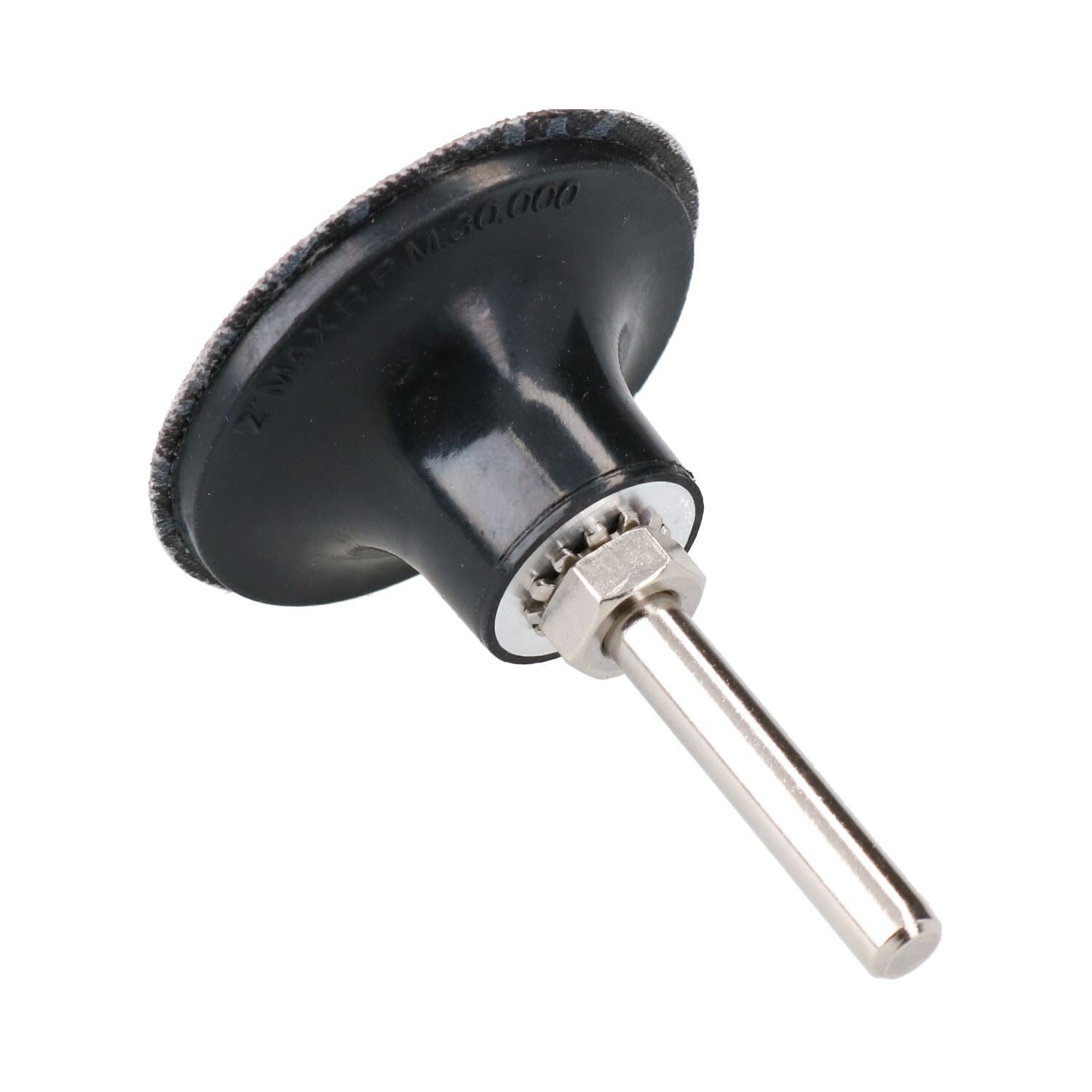 Adaptateur de support en caoutchouc à changement rapide de 50 mm + 100 tampons de ponçage à grain 240