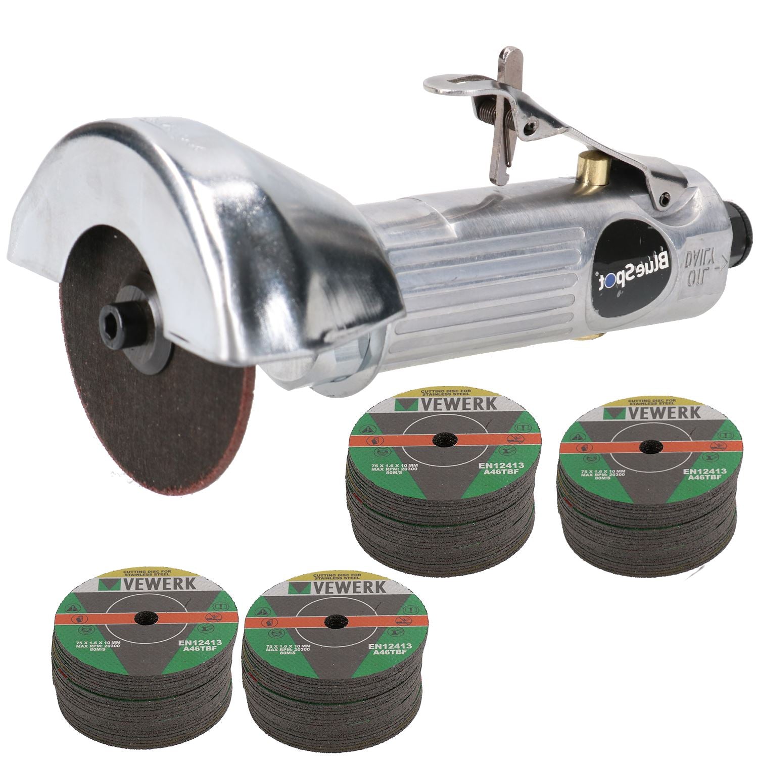 Outil de coupe pneumatique de 3 pouces Outil de coupe de meulage pneumatique Scie de coupe 18 000 tr/min