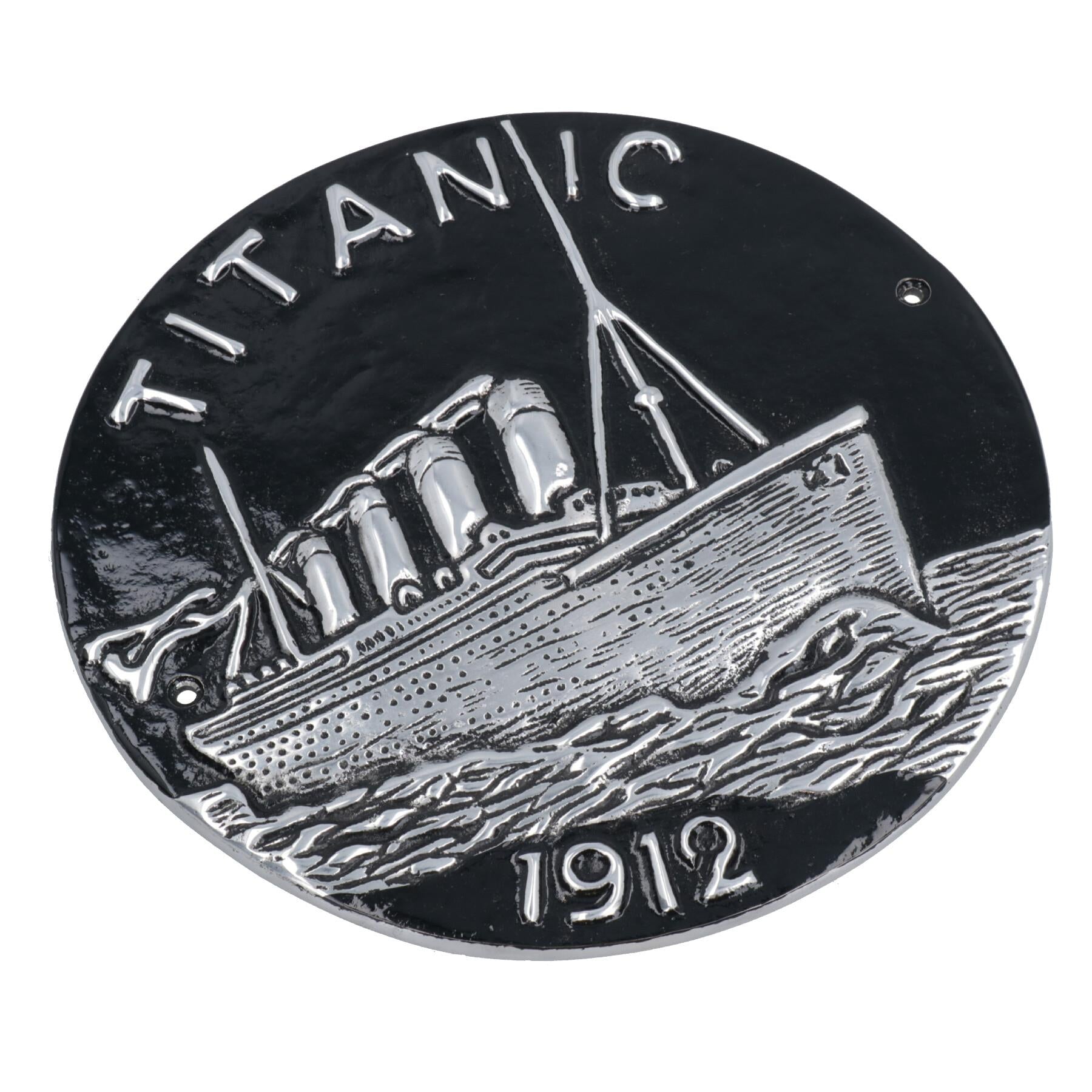 Titanic Aluminium Schild Plakette Tür Wand Haus Tor Garten Kreuzfahrtschiff Boot