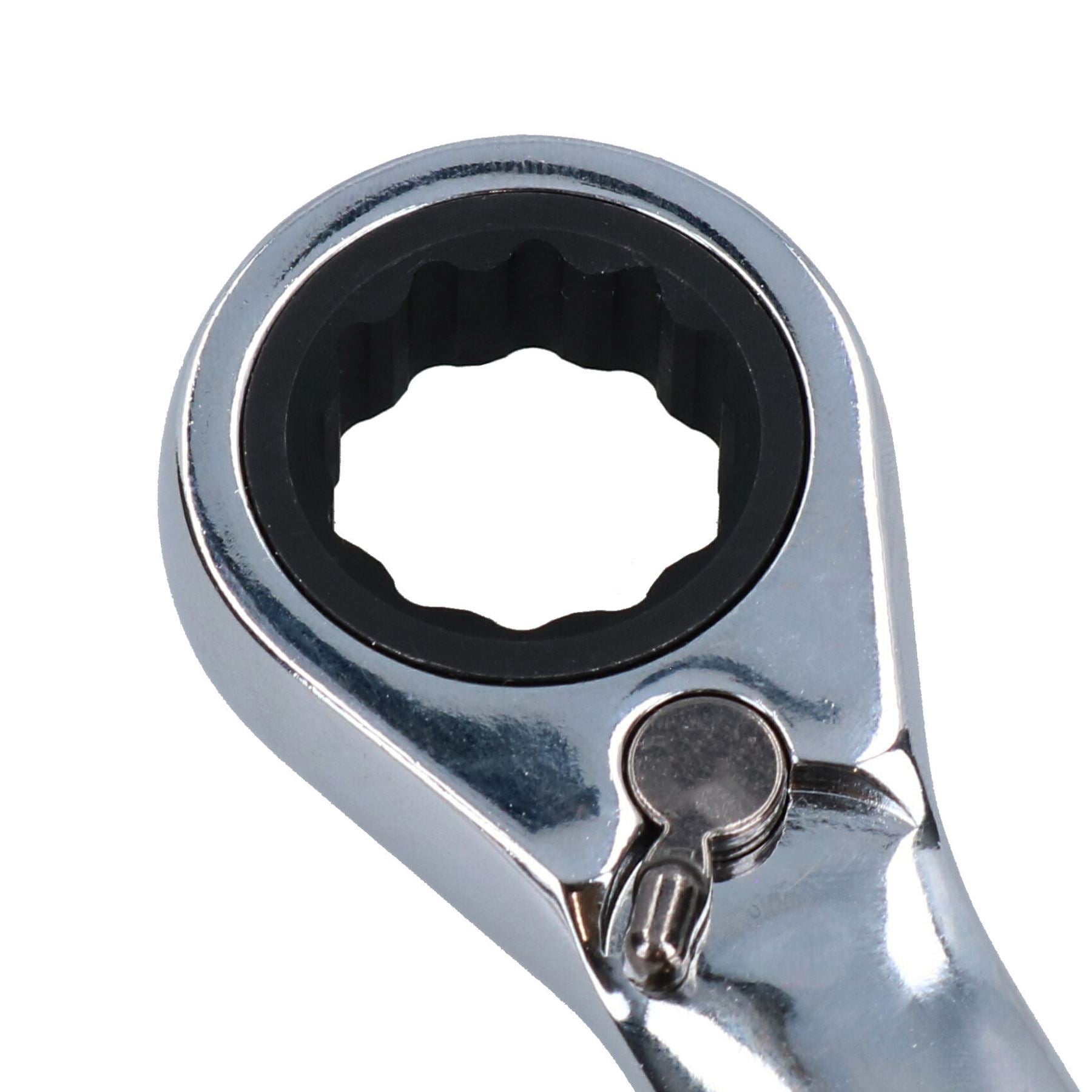 Clé mixte à cliquet réversible coudée 72 dents