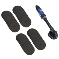 3in Extended Air Cut Off Cutting Tool Saw Cutter Long Reach 6in Shaft 18000 rpm With Discs