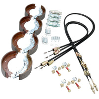 Full Brake Shoe & Cable Kit for Ifor Williams Flatbed Trailers