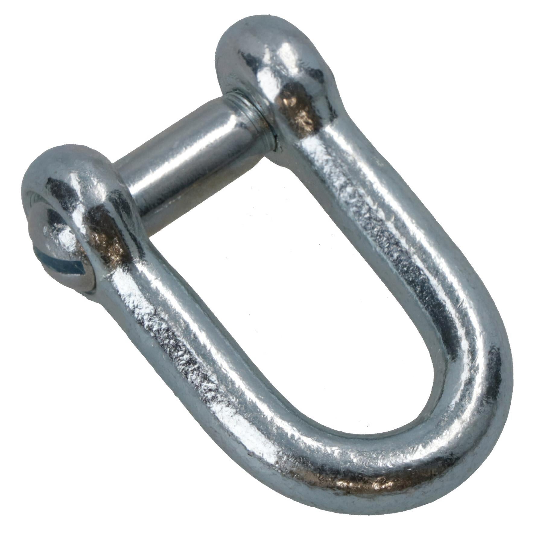 Galvanised D Shackle 6mm with Countersunk Pin Chain Link Chandlery