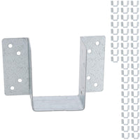 Mini Timber Wood Joist Hanger 50mm Decking Loft Galvanised Beam Holder