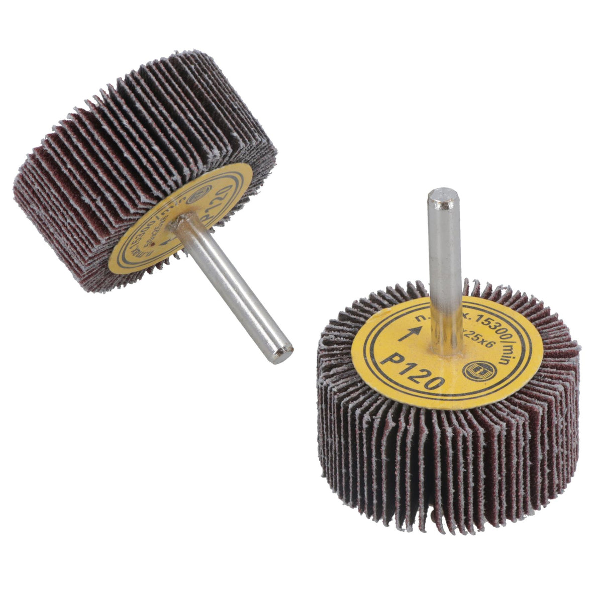50mm 120 Grit Abrasive Flap Wheel Discs Sanding Rust Removal 6mm Shank