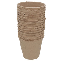 Biodegradable Fibre Plant Pots For Seeds Seedlings Cuttings Round 8 x 8cm