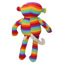 Jouet en peluche pour chien Rainbow Sonny &amp; Mitchel Monkey avec couinement