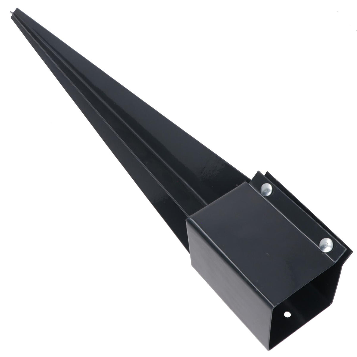 Fence Post Holder Support Drive In Spike Grey 100mm x 100mm x 750mm