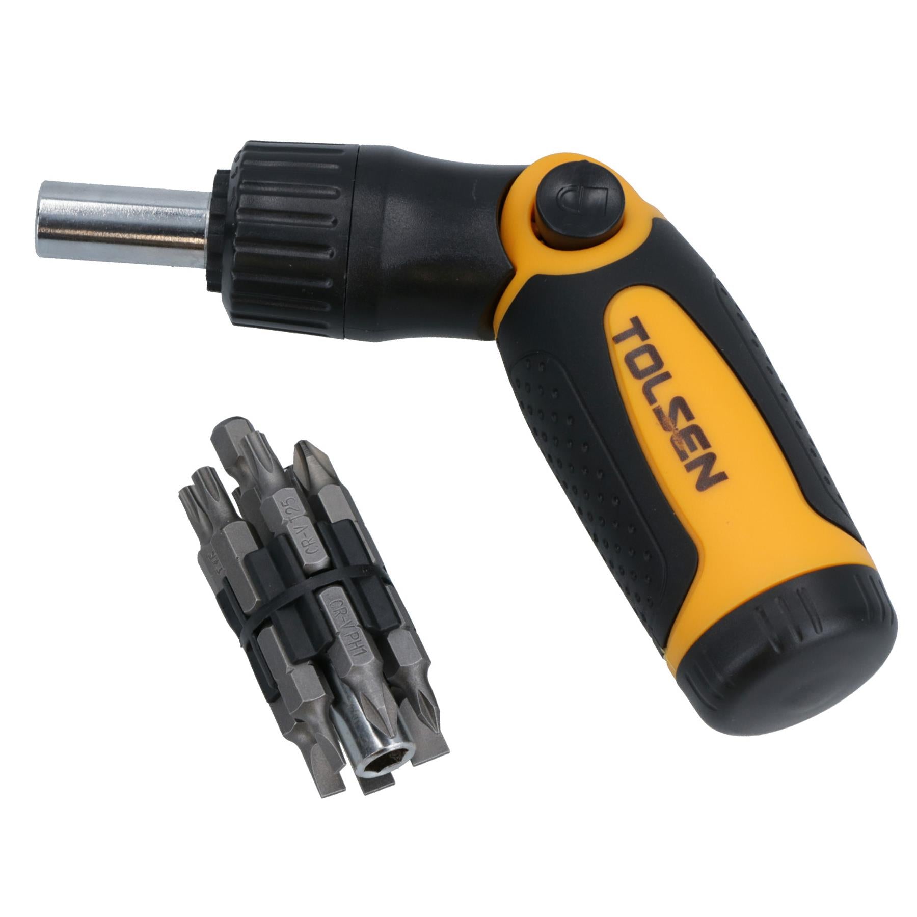 14pcs Ratchet Screwdriver Set Slotted / Flat, Pozi, Torx Star Head Adjustable Angle