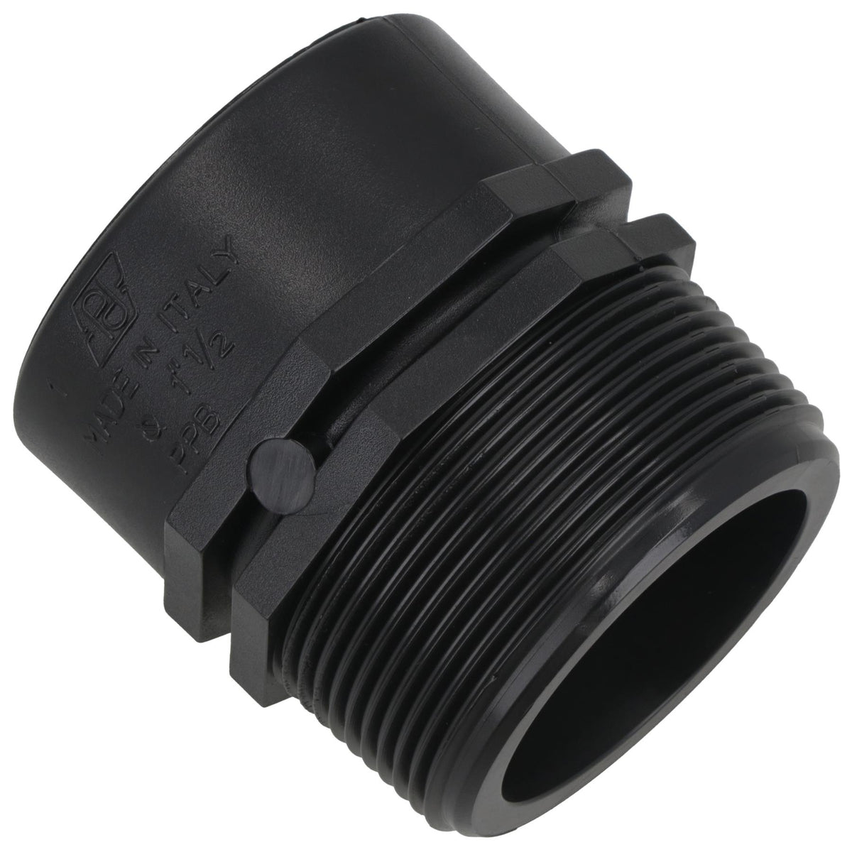 Polypropylene PP Threaded Reducing Socket Male – Female 2in – 1-1/2in BSP